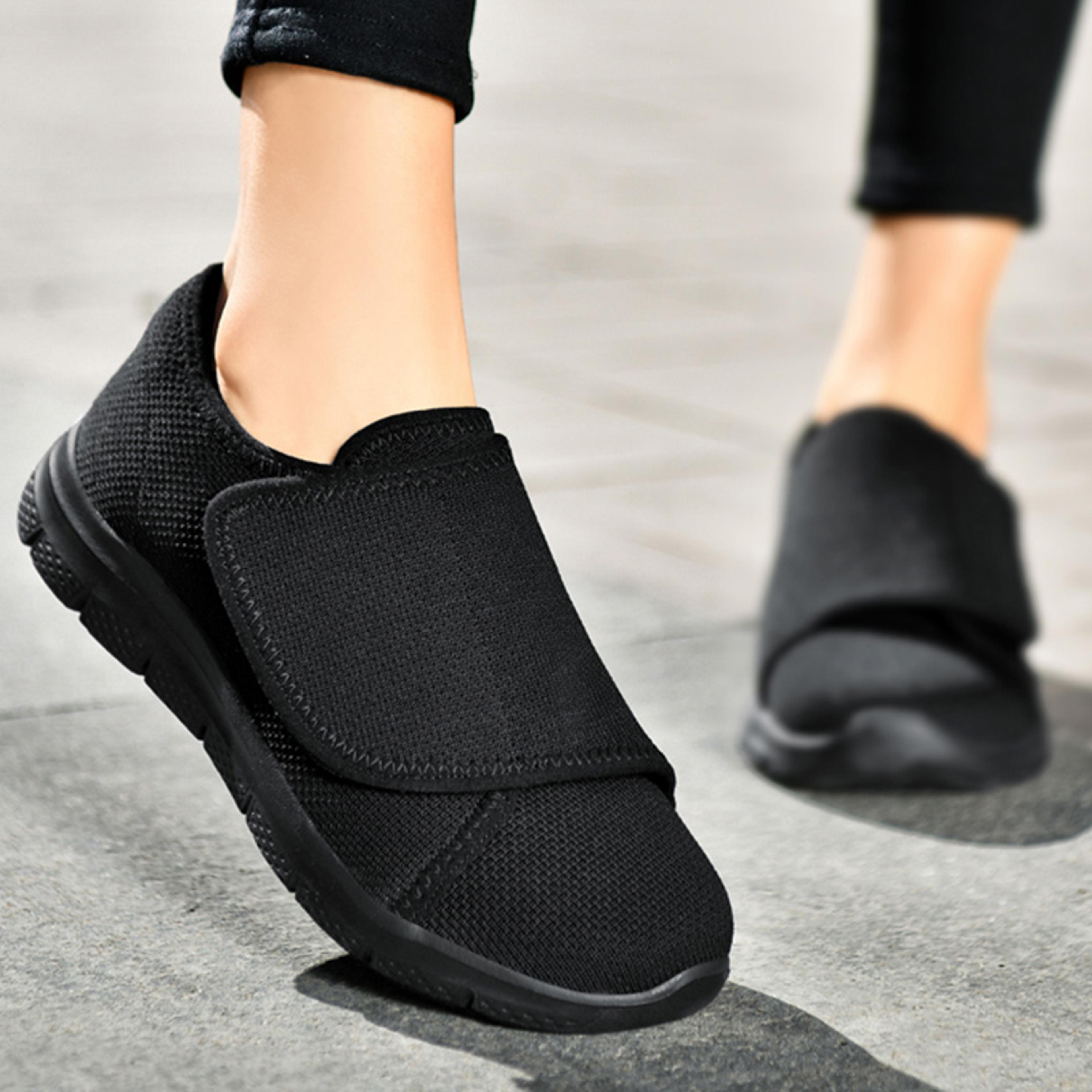 comfortable diabetic man shoes, women orthopedics wide feet, swollen walking casual shoes, thumb eversion adjusting soft