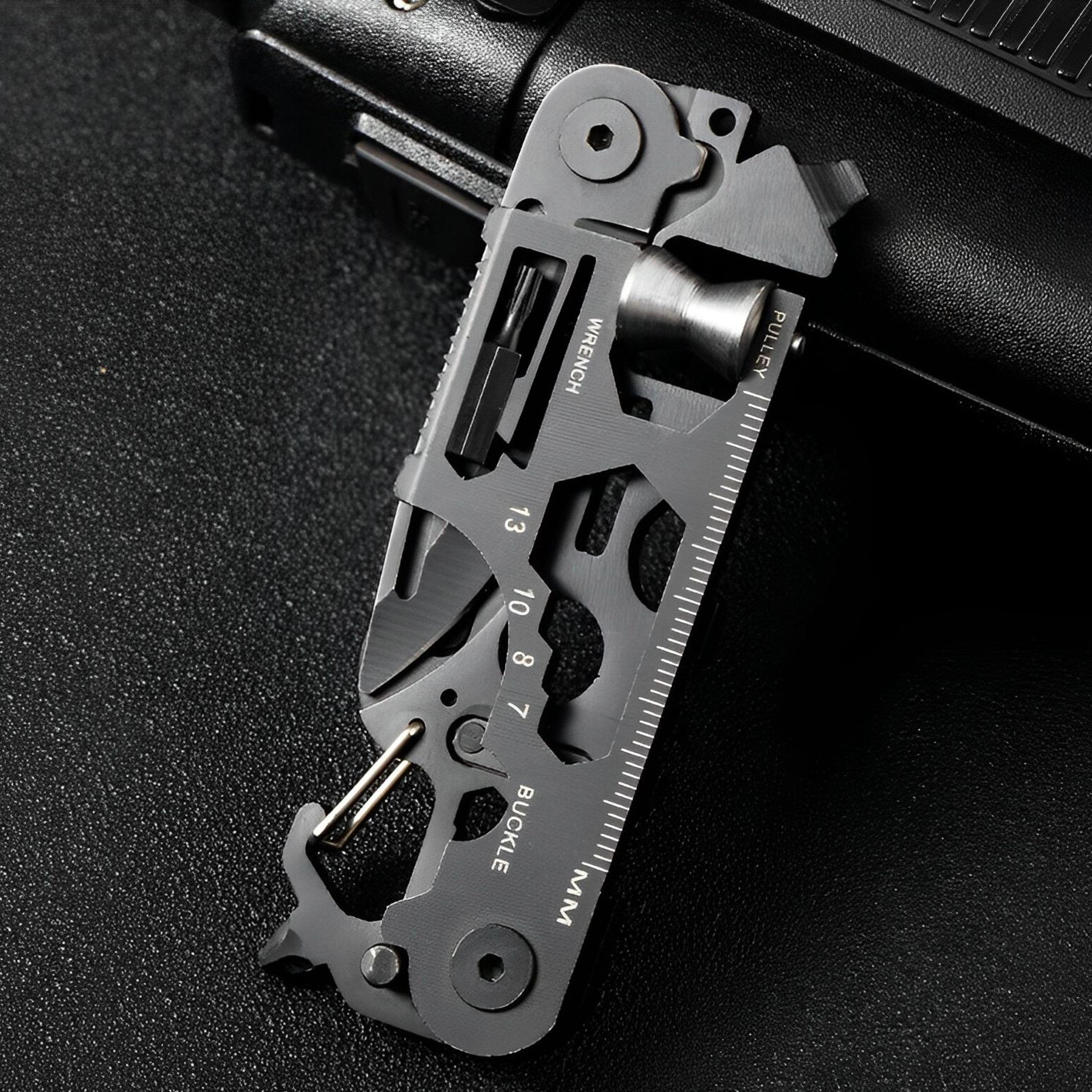 mini bicycle repair tool, multifunctional outdoor scissor, folding tactical army knife, edc camping gear equipment