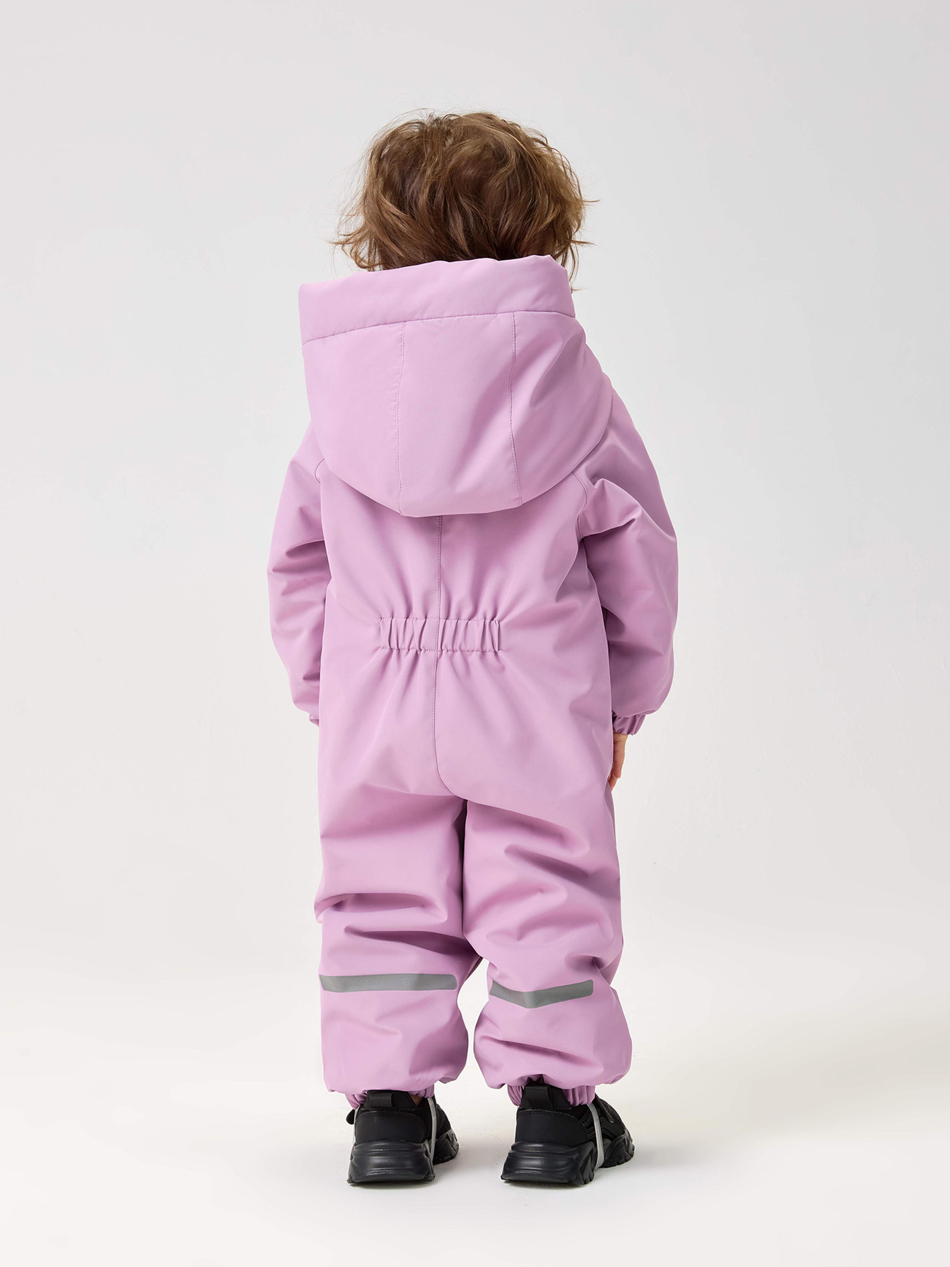 boys snowsuit with warm fur lining, winter baby clothes, windy proof ski rompers for kids girls jumpsuit