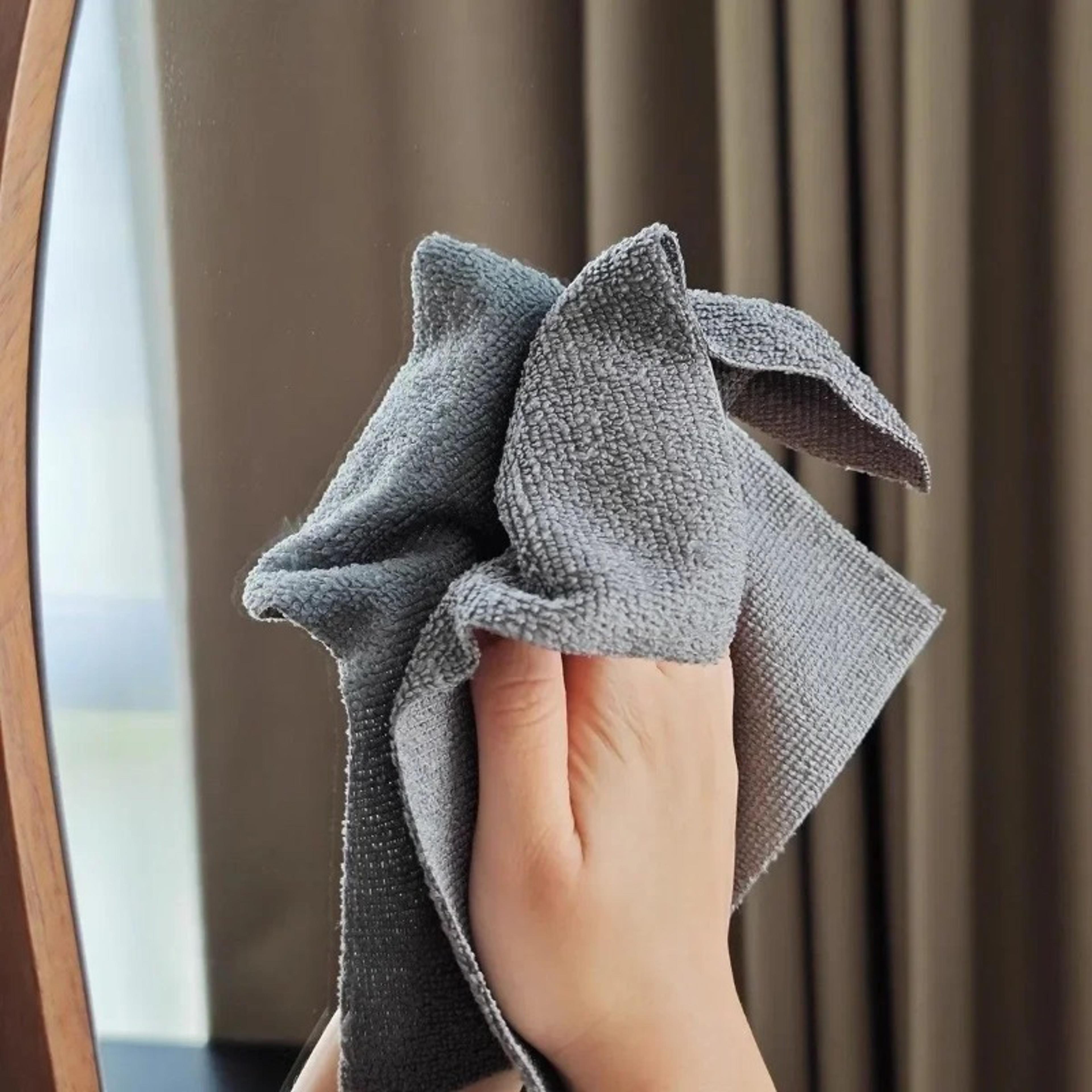 multi-functional microfiber dishcloth, double-sided kitchen cloth for utensil cleaning, durable kitchen accessory