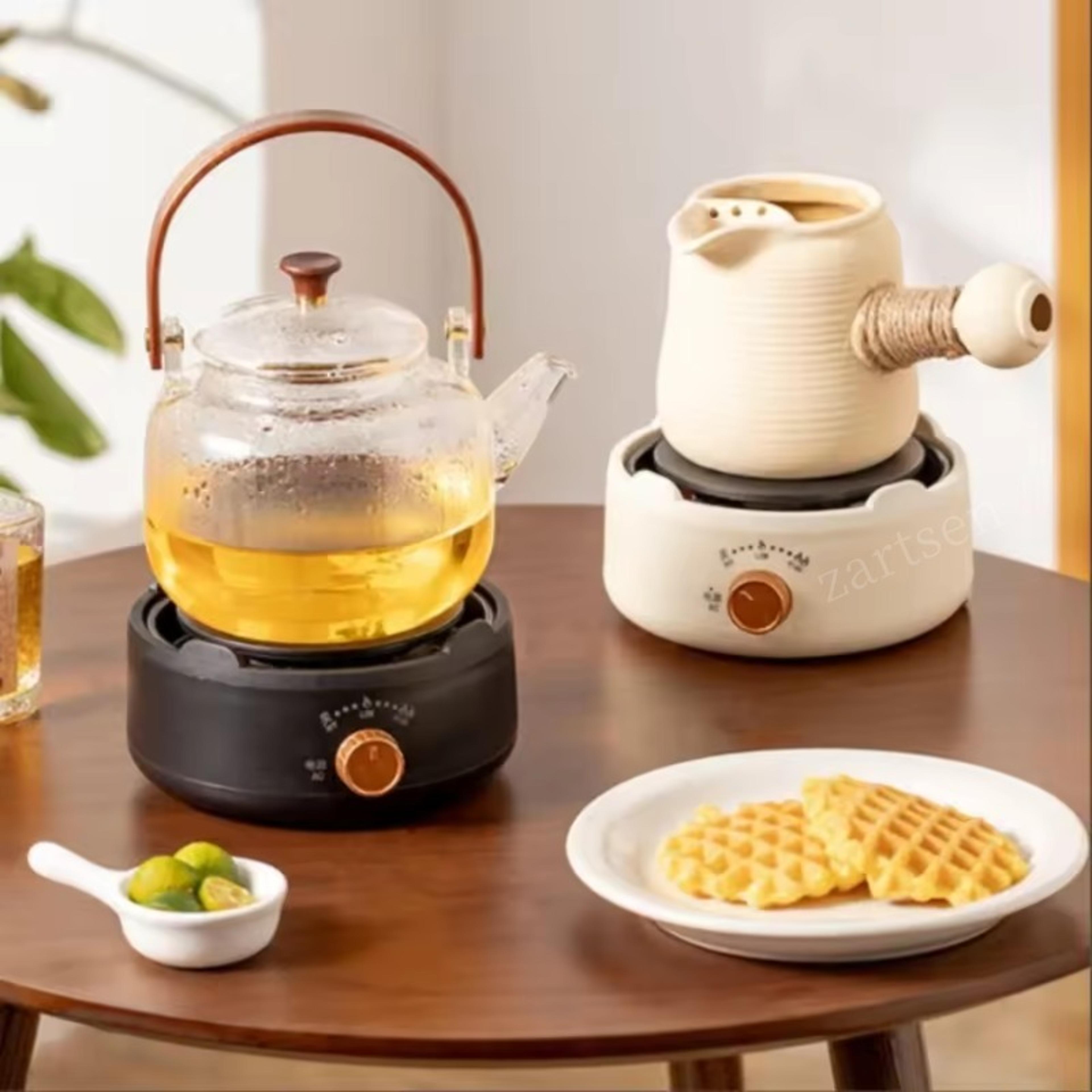 electric heater coffee stove, electric cookware heating base, manual adjustable temperature cooking heater for home