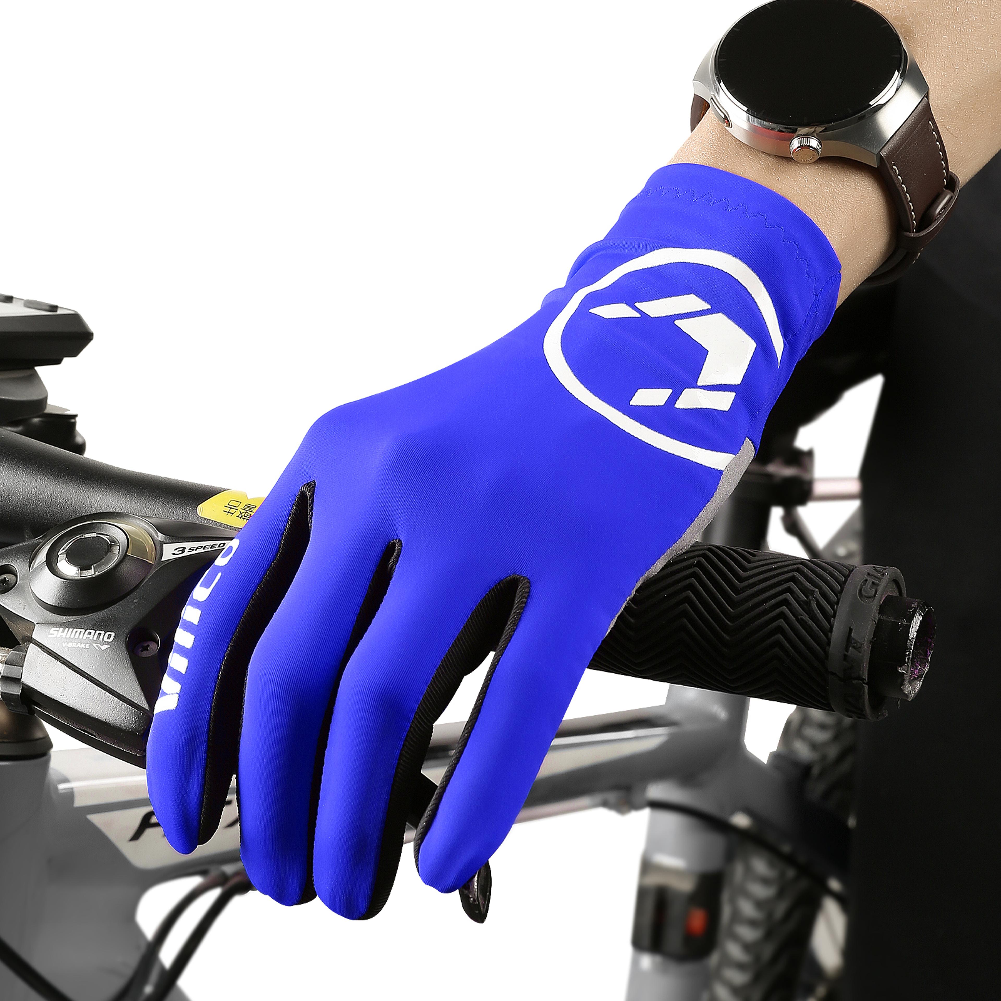 professional outdoor cycling gloves with sensitive touch screen, anti slip shock absorption, wear resistant