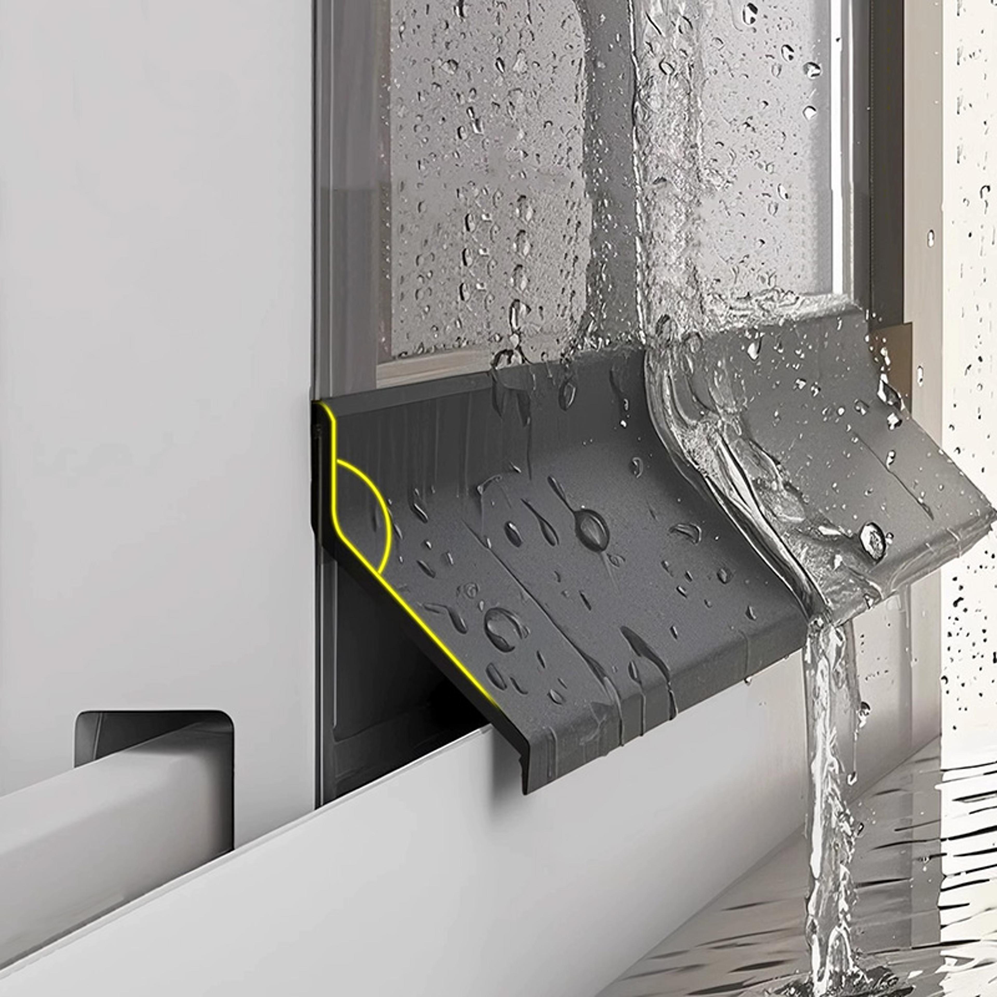 aluminum sliding window water blocking bar, waterproof baffle sealing strip, rainproof guide plate for water backflow