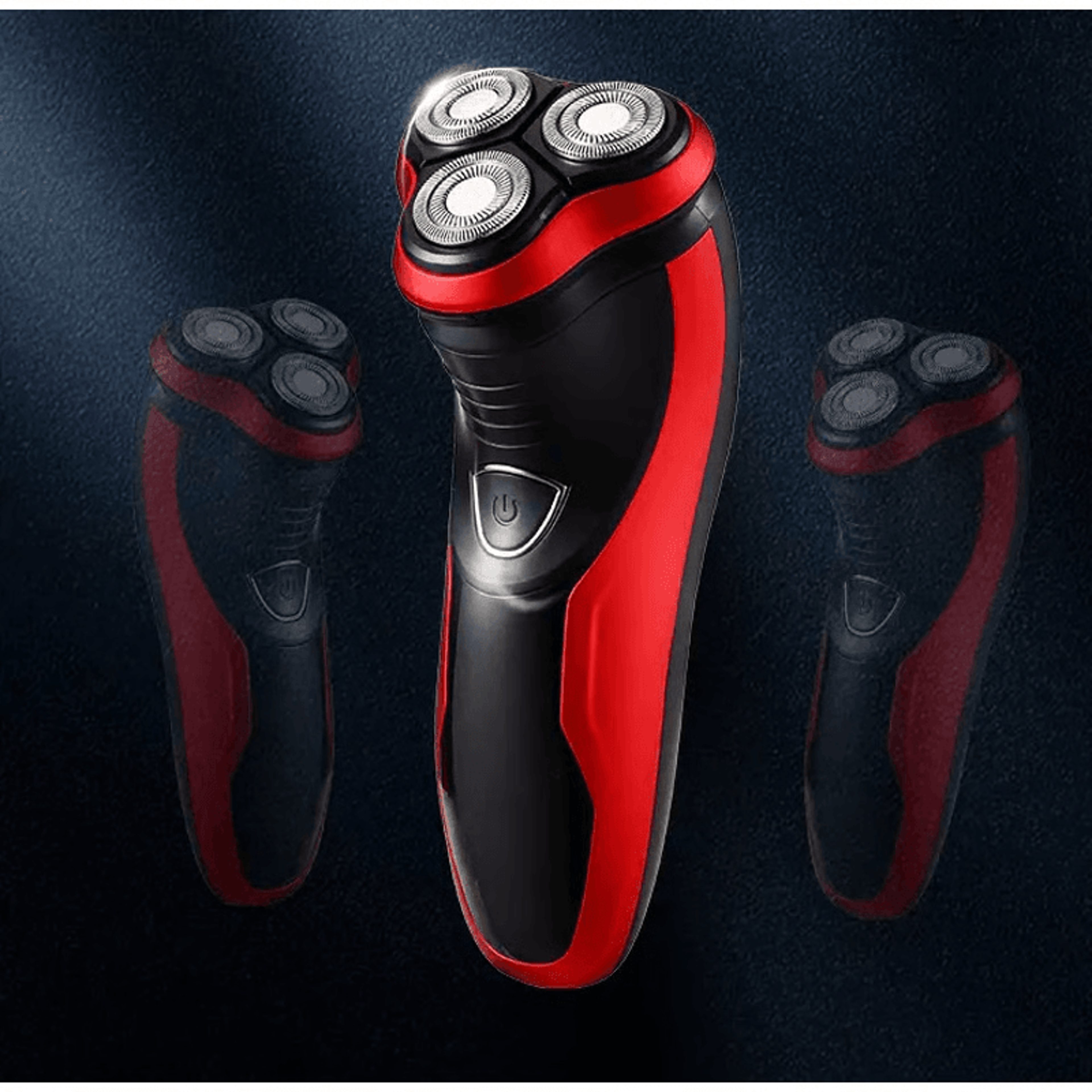 rechargeable 3d electric shaver for men, washable beard razor & face care trimmer