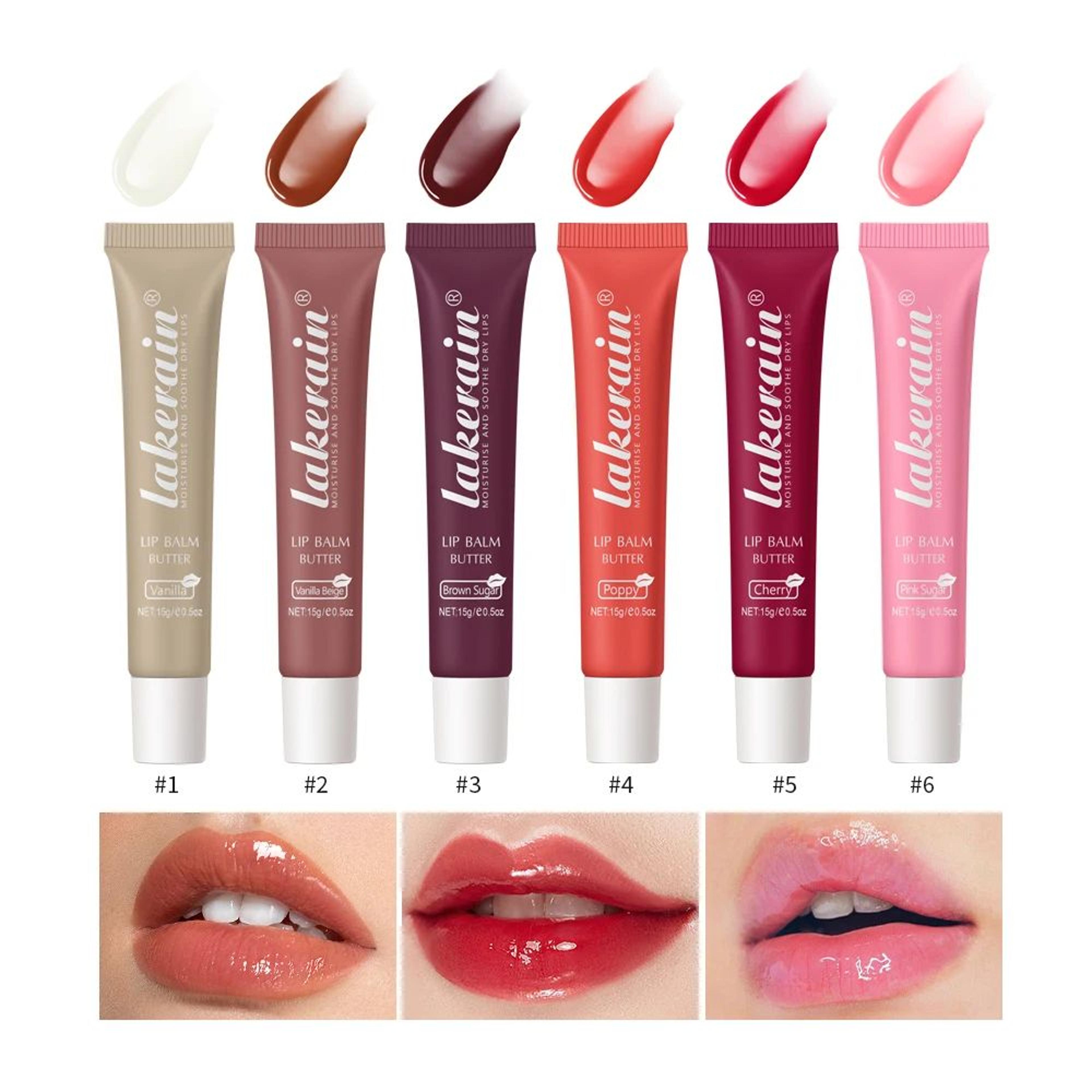 summer fridays moisturizing lip balm gloss with vanilla pink sugar coffee cake scent