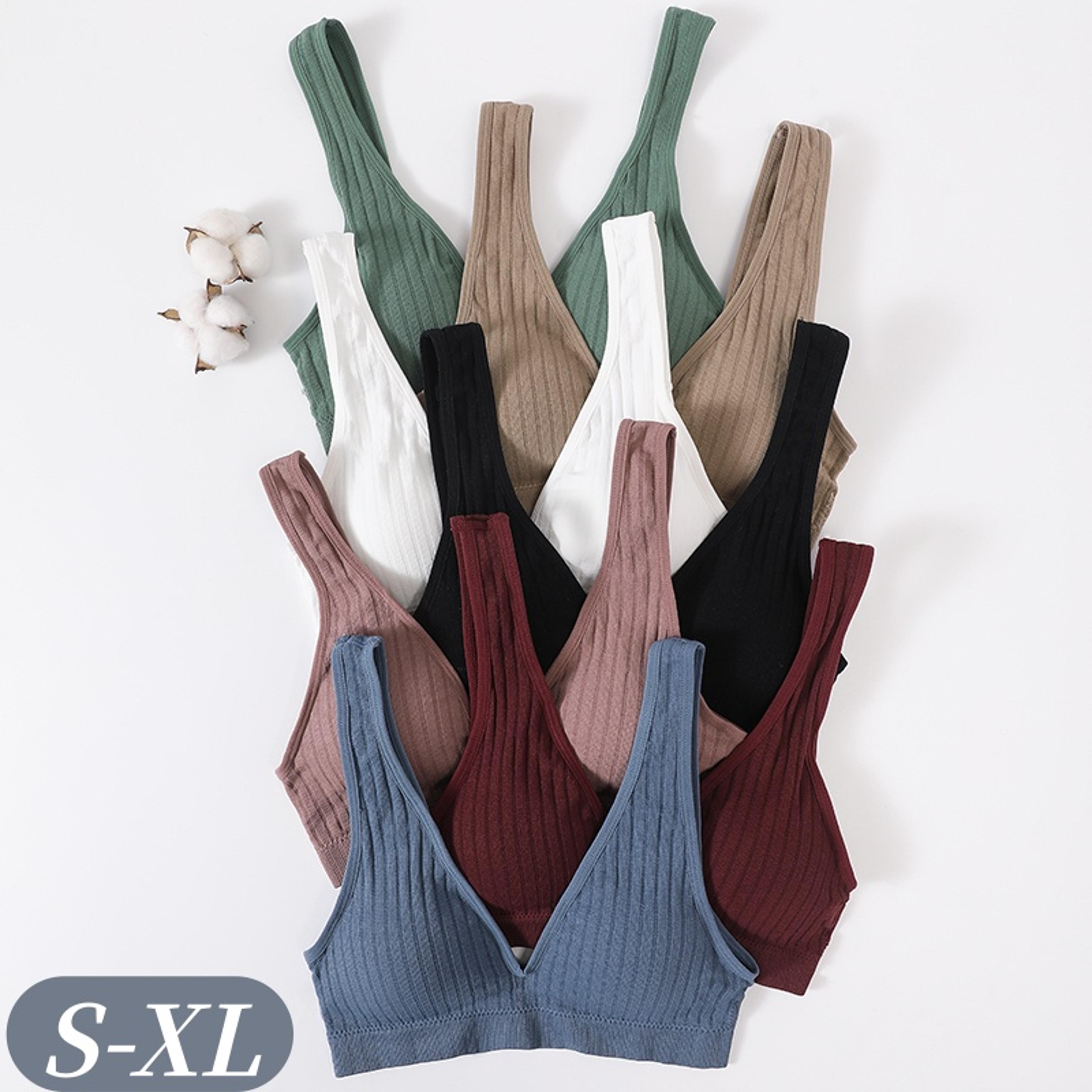 womens seamless wireless push up bra with deep v neck and soft padded cups