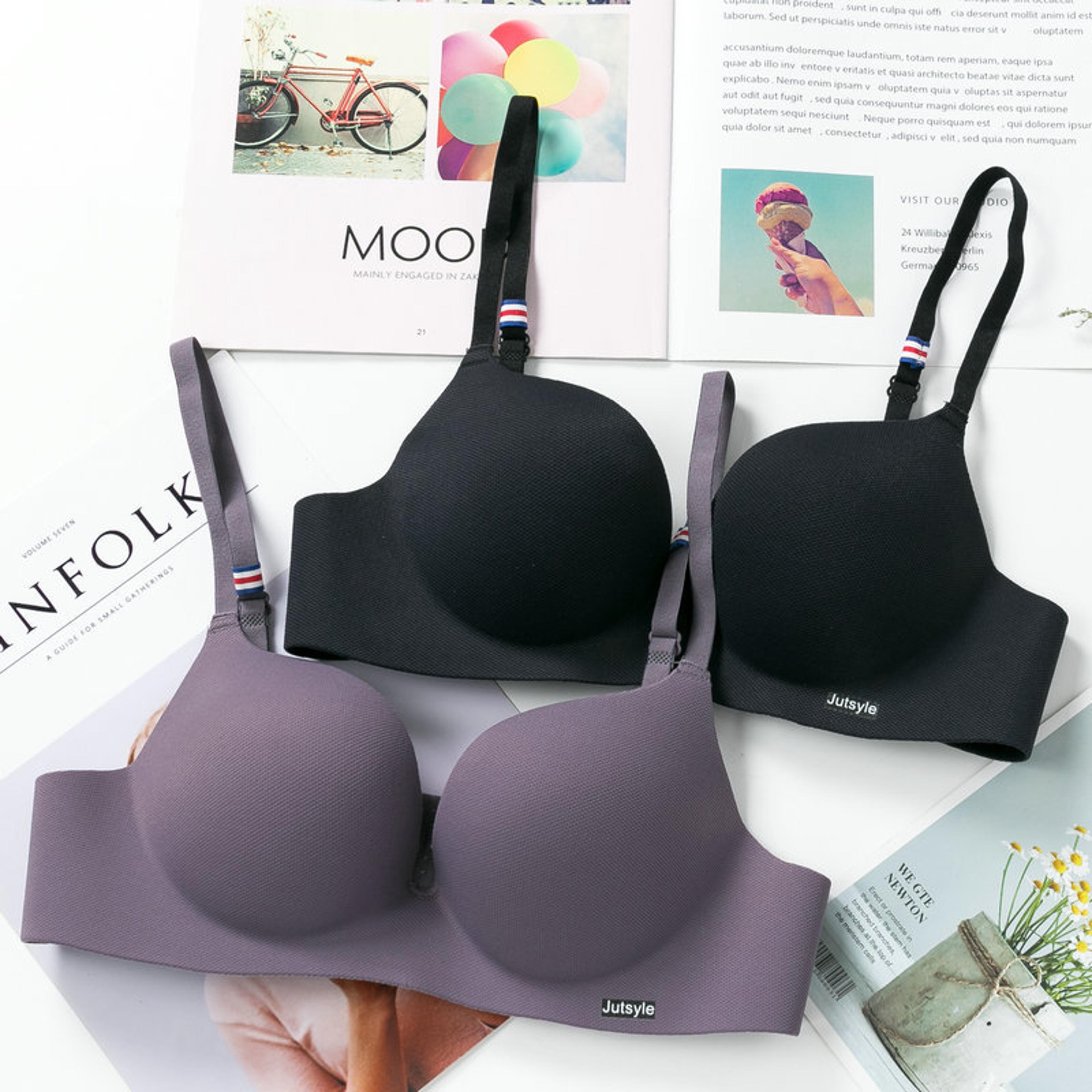 womens seamless wireless push up bra with cup support