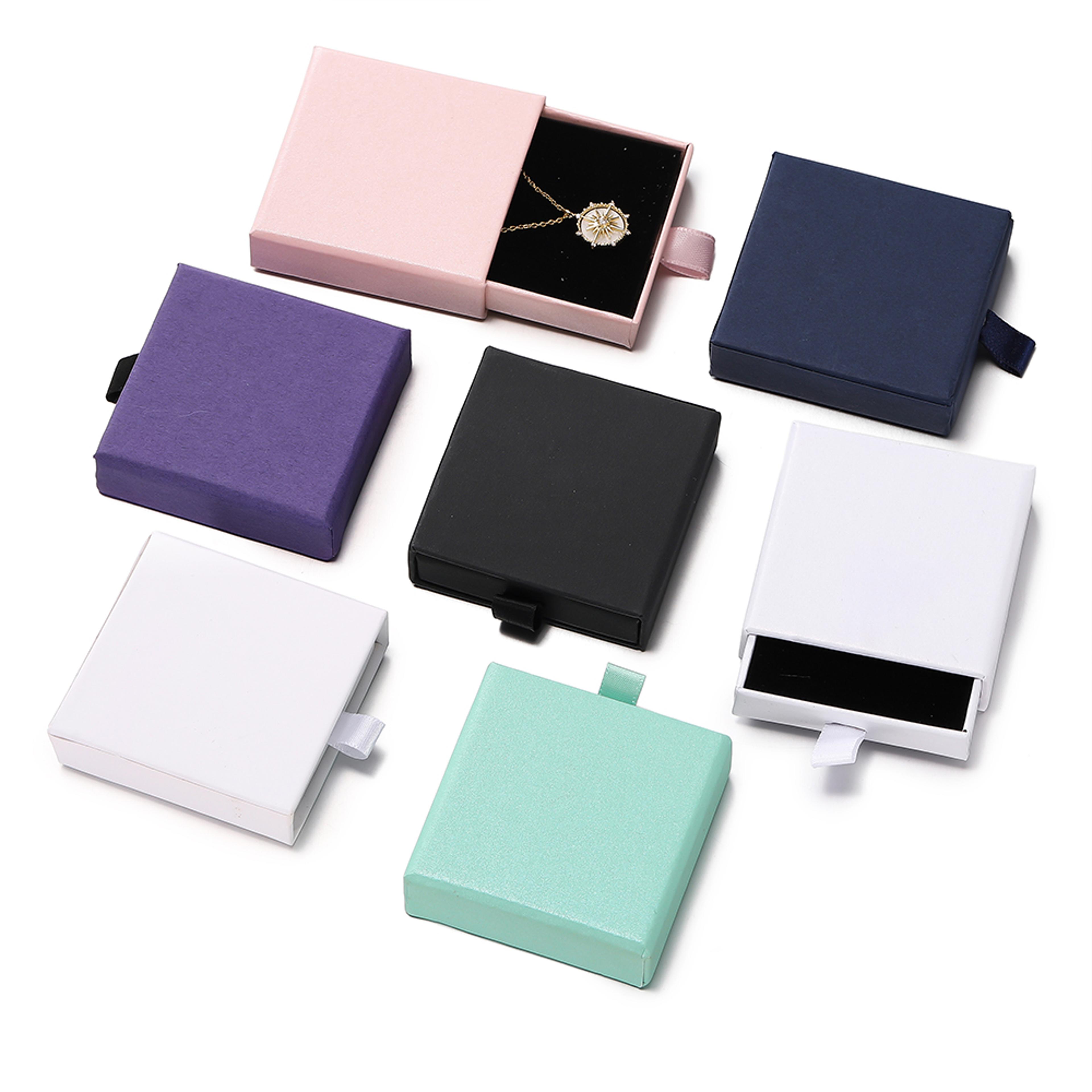 drawer jewelry gift box with display stand for rings earrings and necklaces