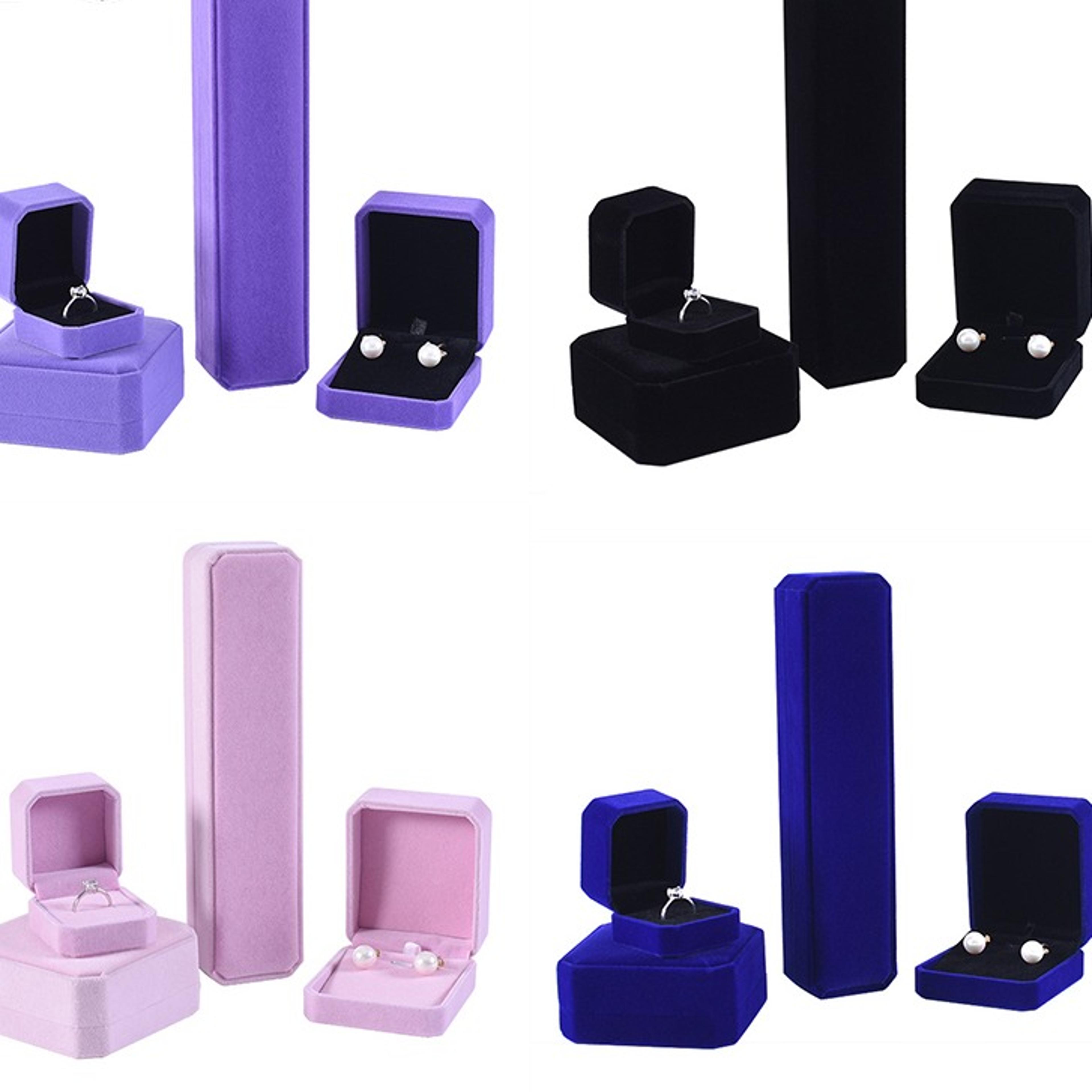 velvet jewelry gift box for rings necklaces earrings and bracelets