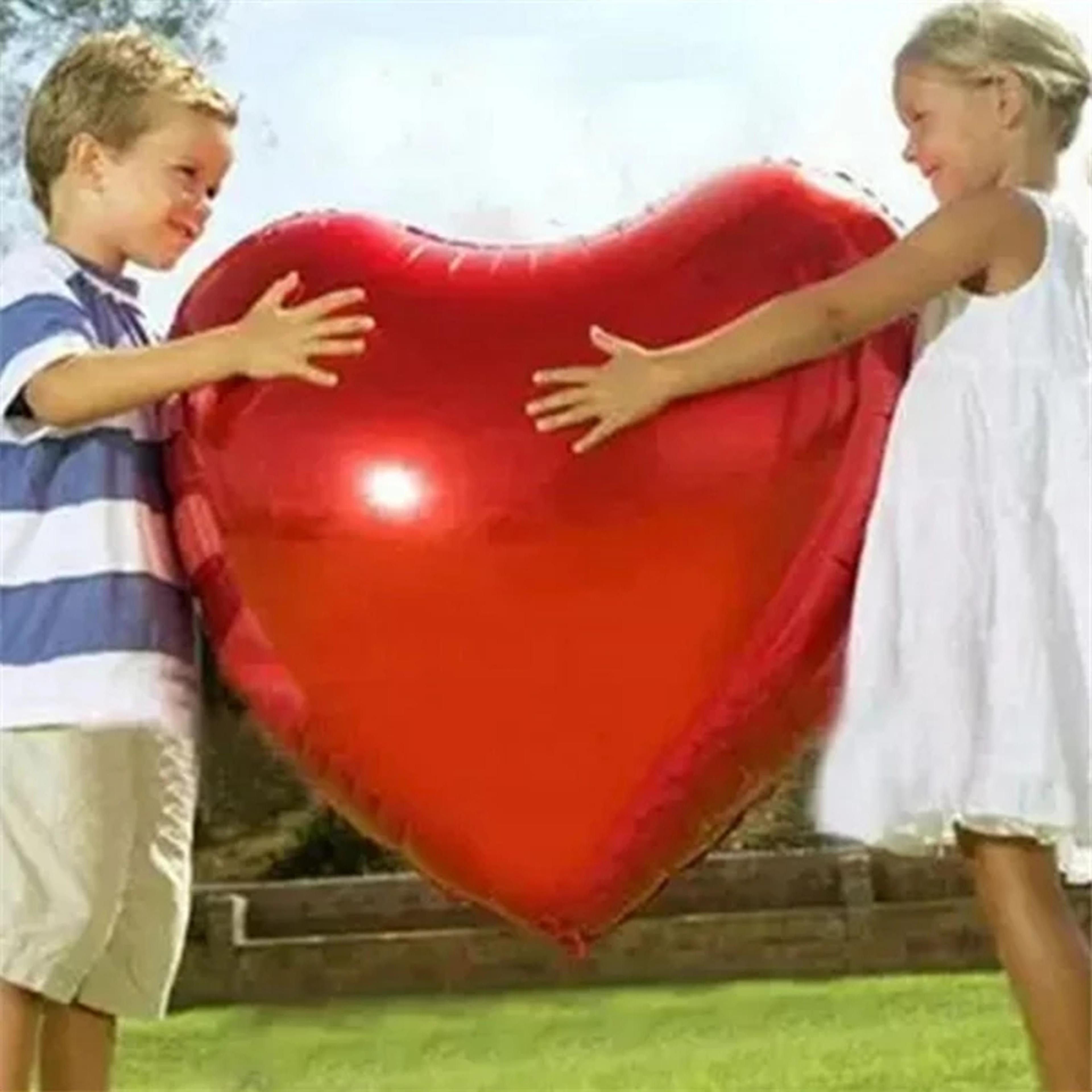 large heart shaped foil balloon for weddings and valentines day