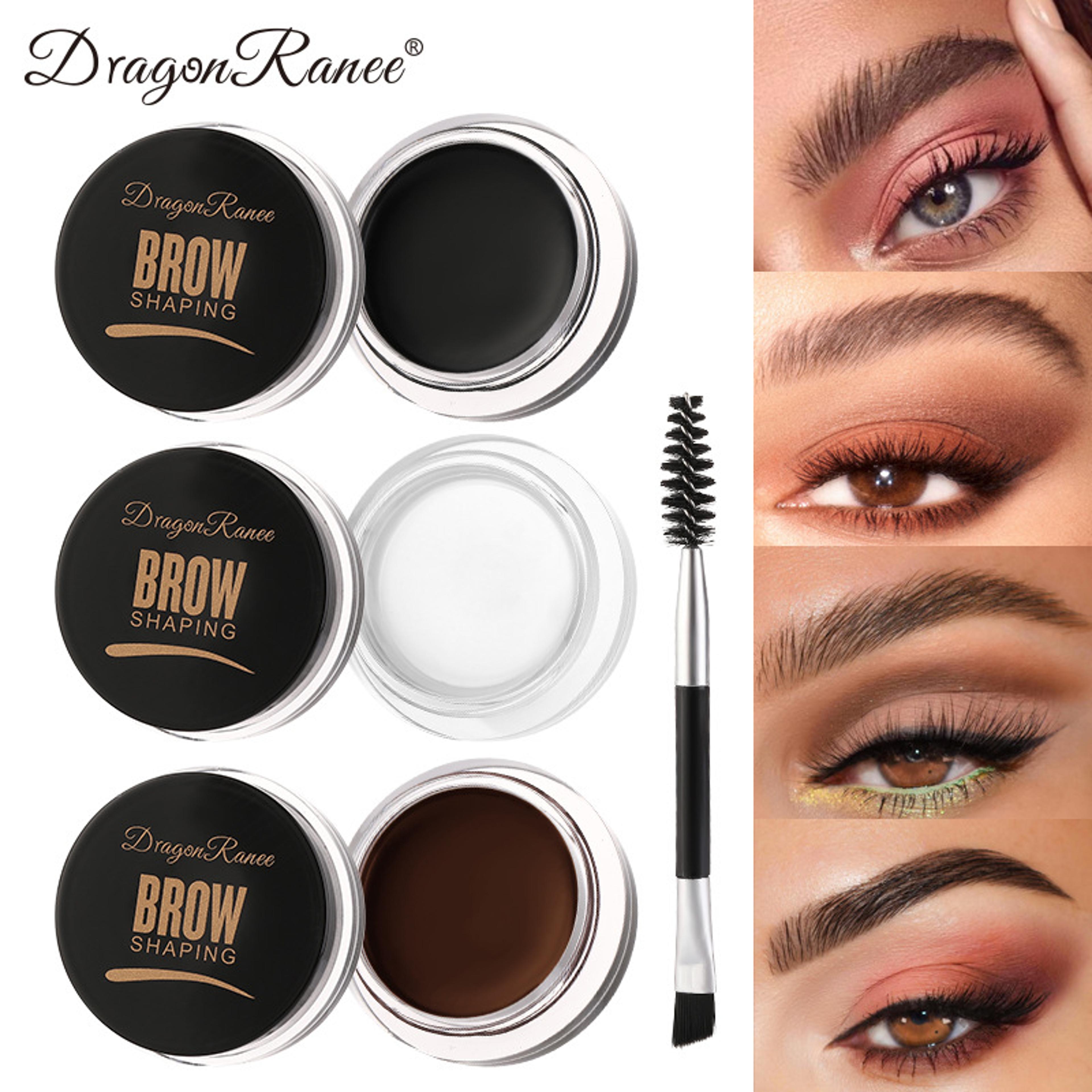 dragon ranee wild eyebrow styling eyebrow cream, multi use styling eyebrow gel soap wax, 6 color long lasting waterproof