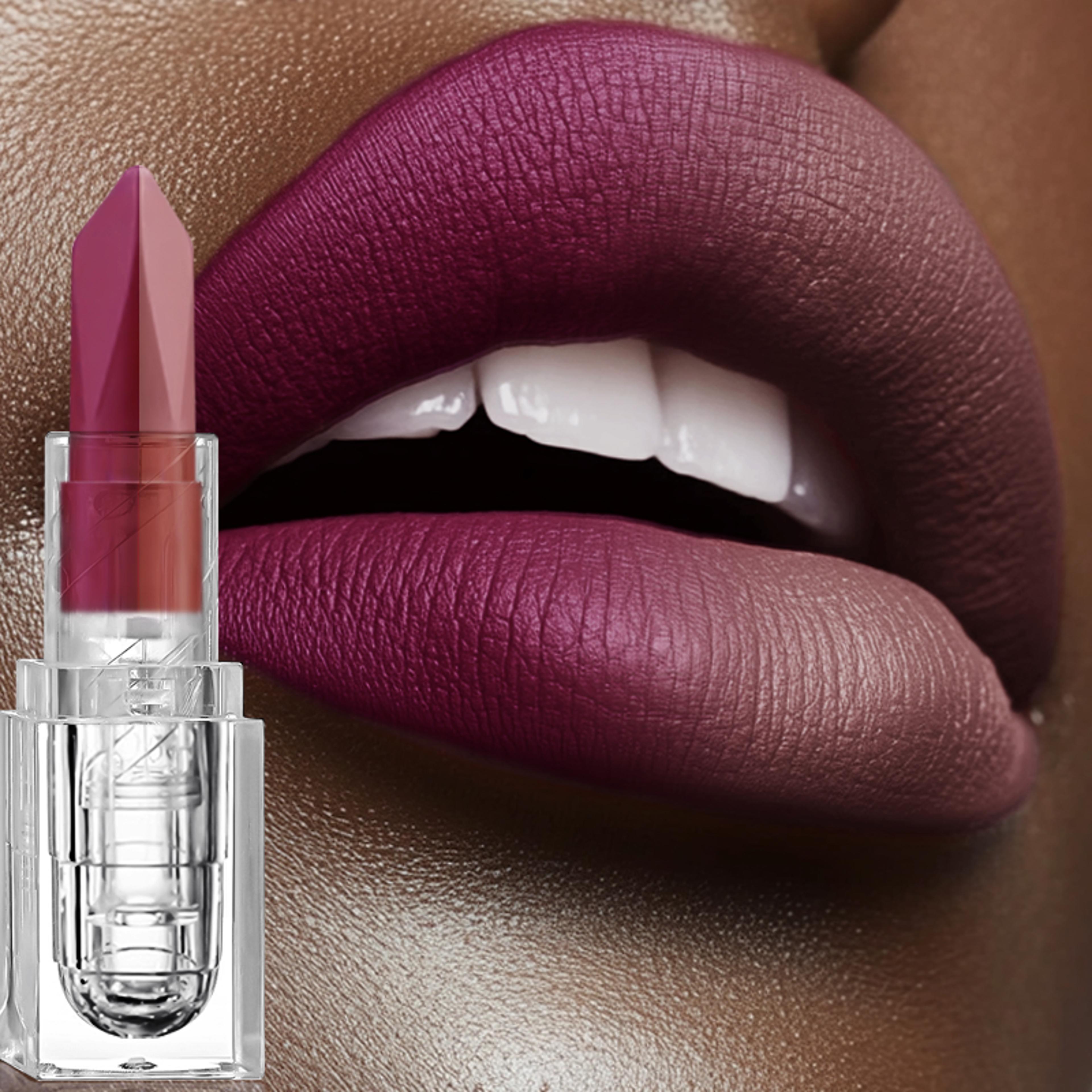 2 in 1 lip liner & lipstick, waterproof matte lip combo pencil, tapered sharp end long-lasting lipliner & lipstick