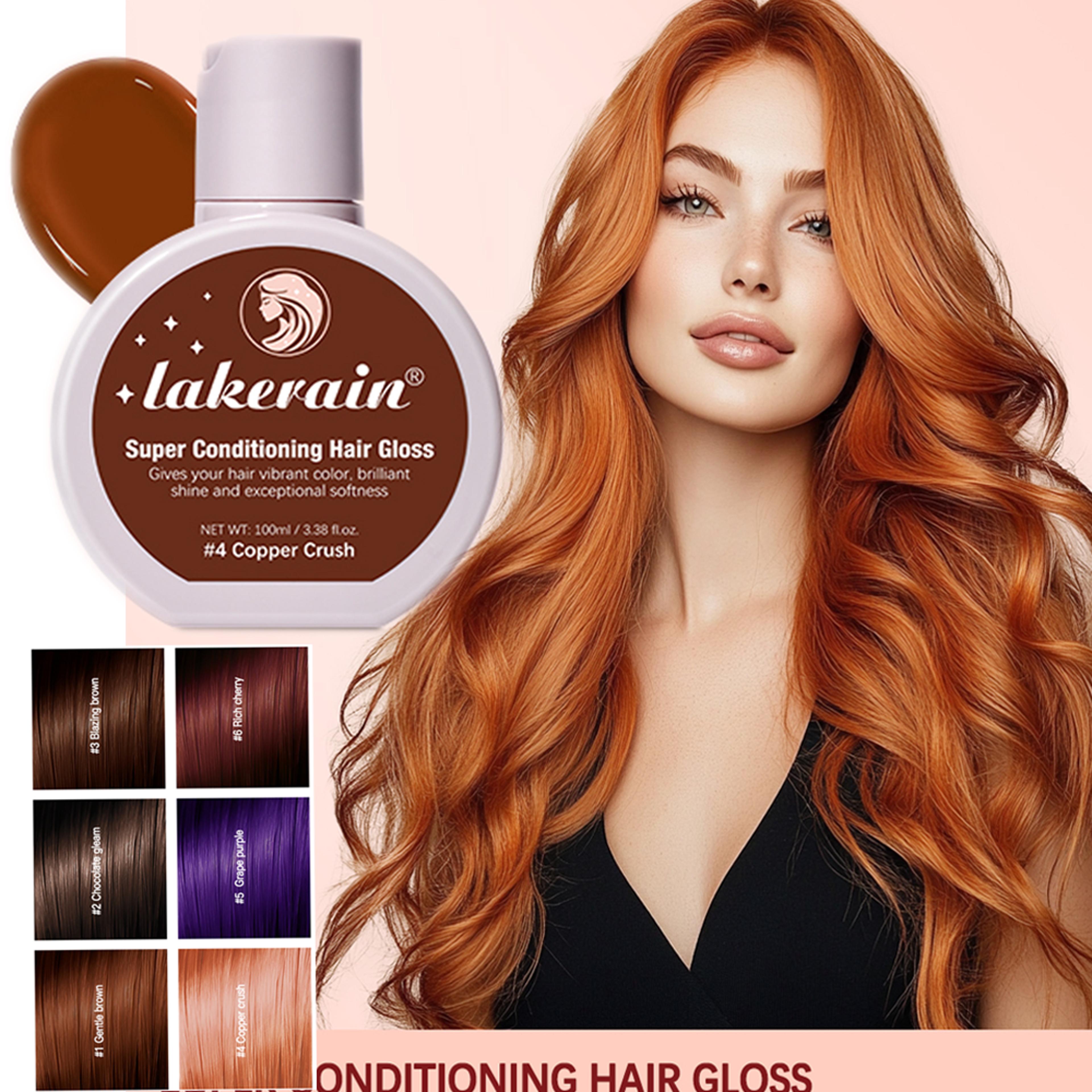 hair glaze super gloss, color conditioning gloss rinse out semi-permanent hair gloss, boosts color, adds shine