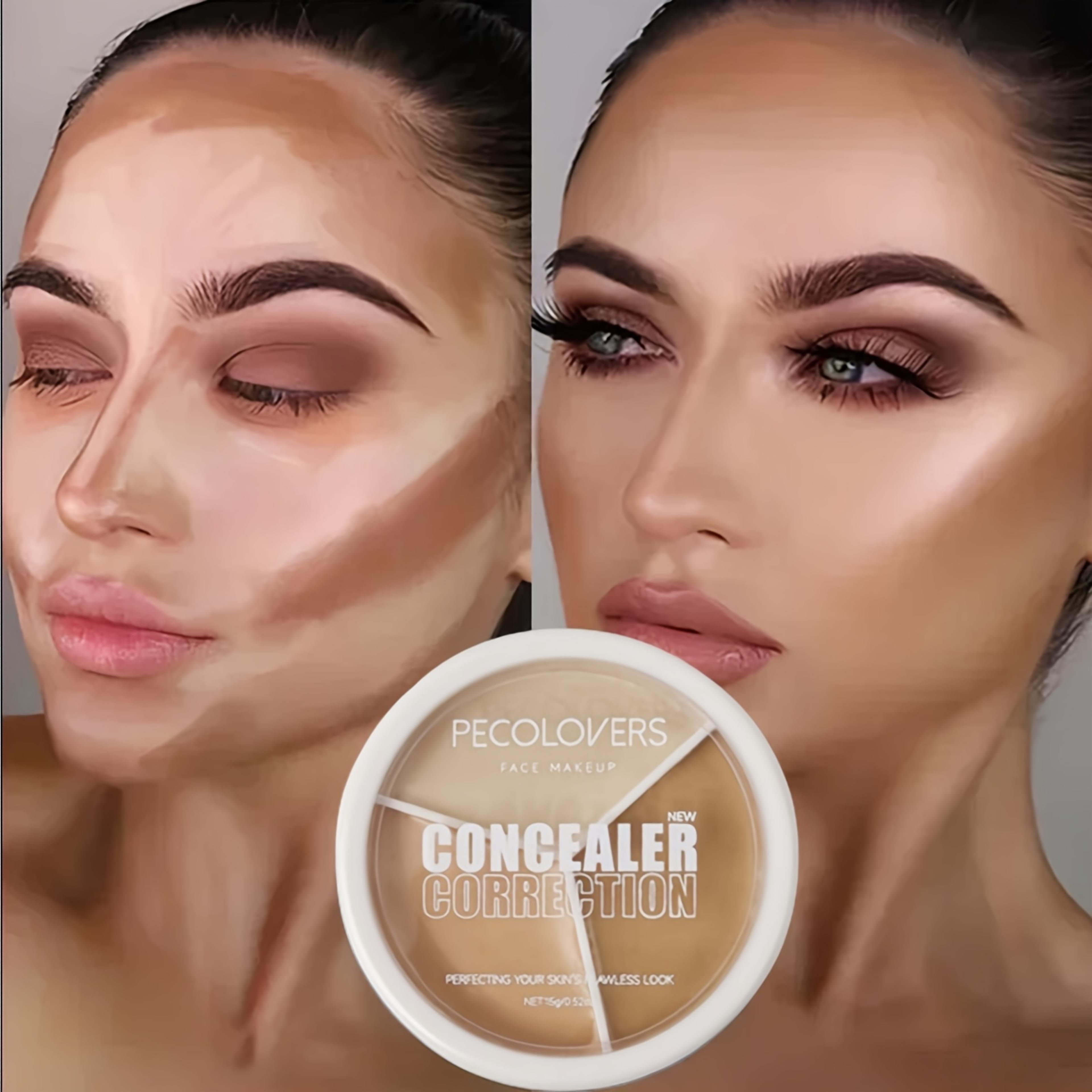 waterproof long lasting concealer palette cream cover spots acne marks, dark circles moisturizing foundation face makeup