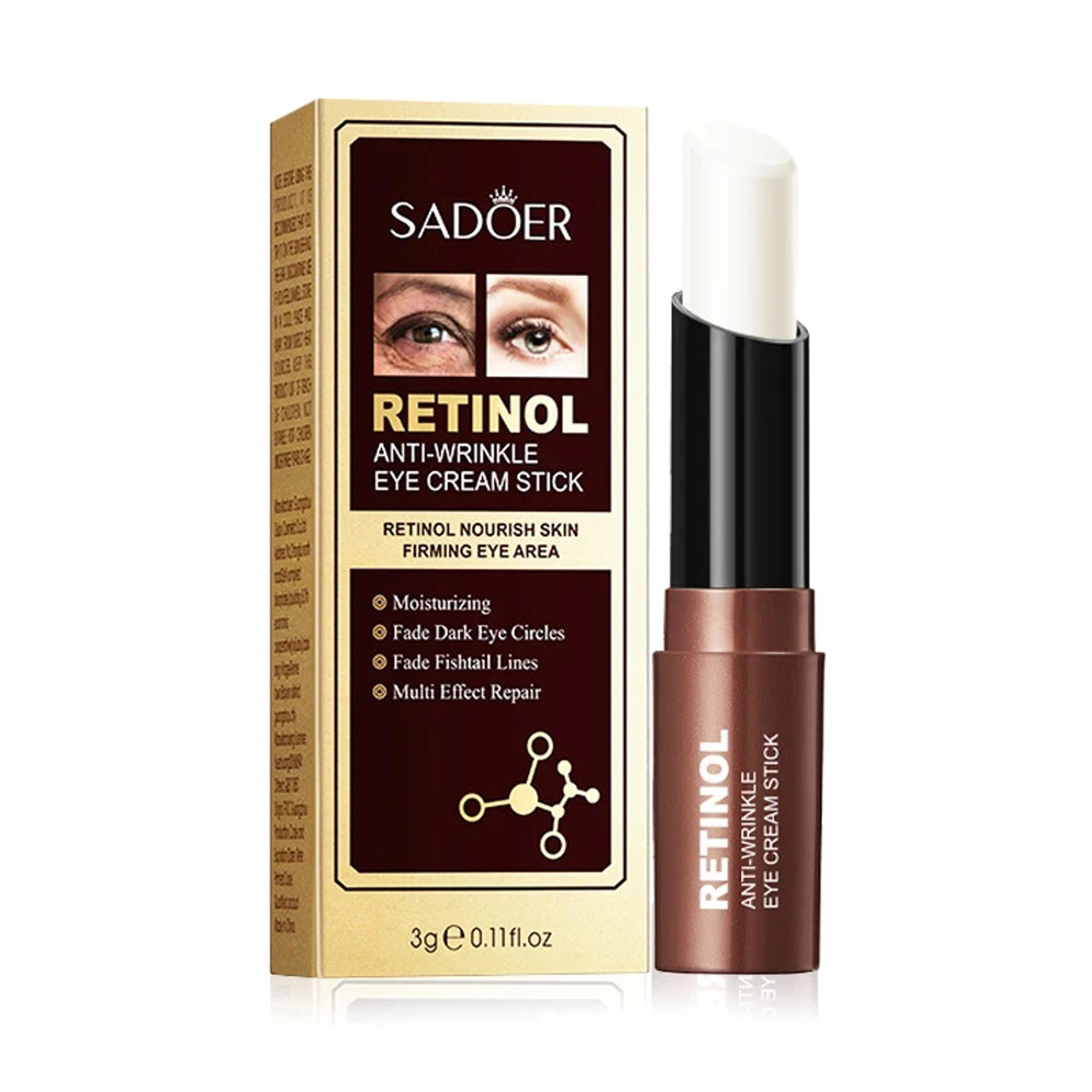 retinol eye cream stick for under the eyes moisturizing, firming eyes cream, anti dark circles, eye skin care products