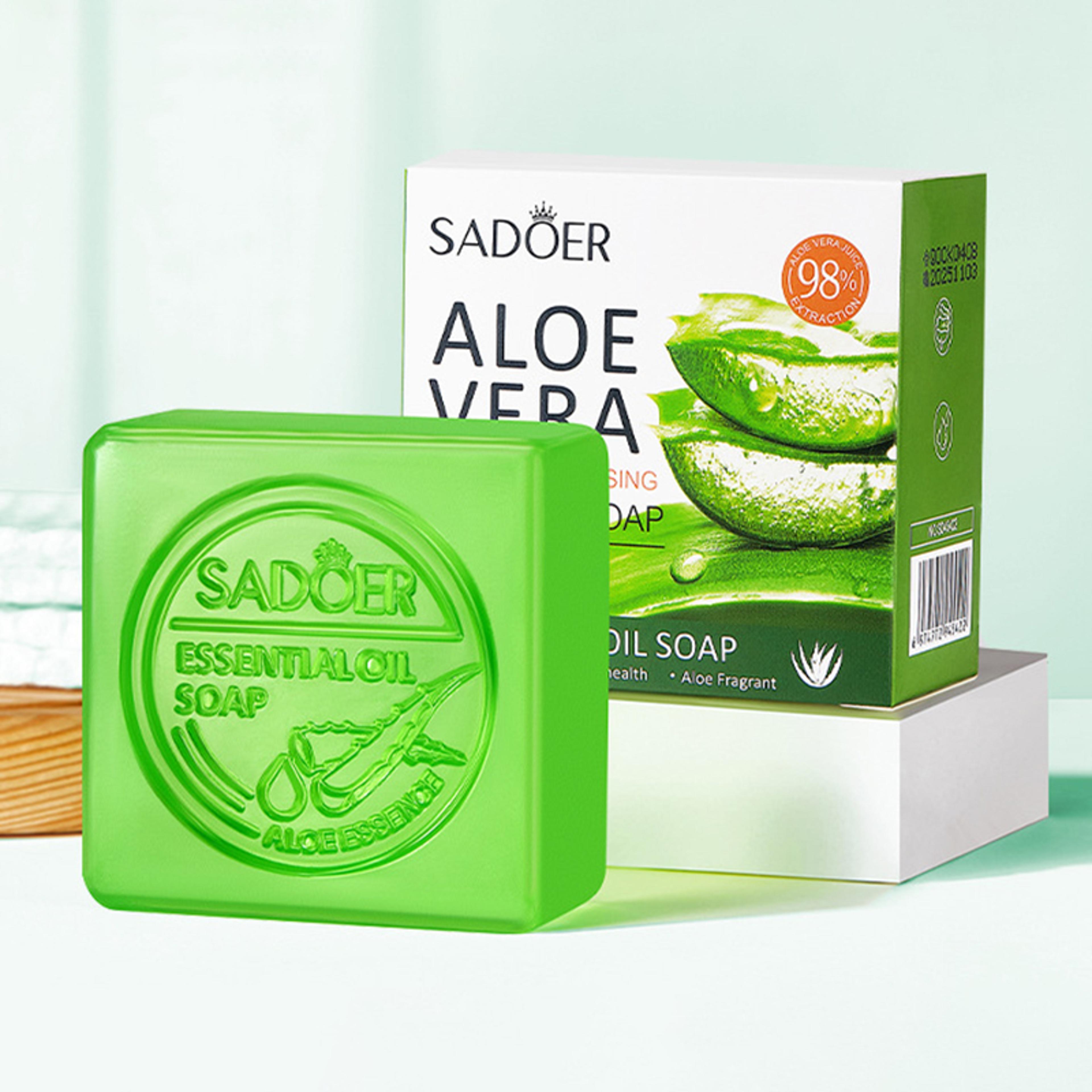 aloe facial soap face wash foam facial cleanser, moisturizing firming handmade soap, hydrating oil control body bathing