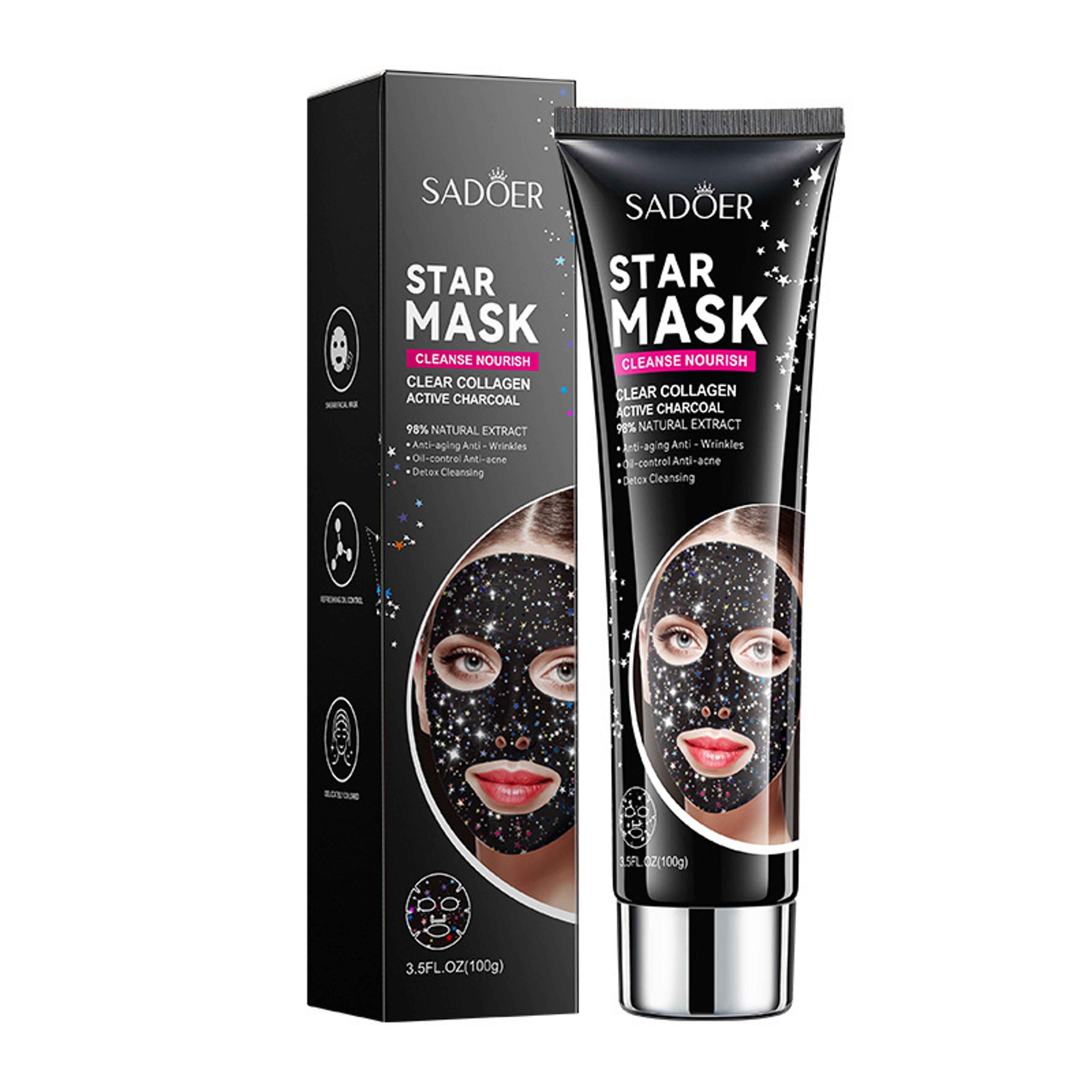 brightening firming, starry facial peeling masks, tear off facial mask, removal blackhead, tearing face mask