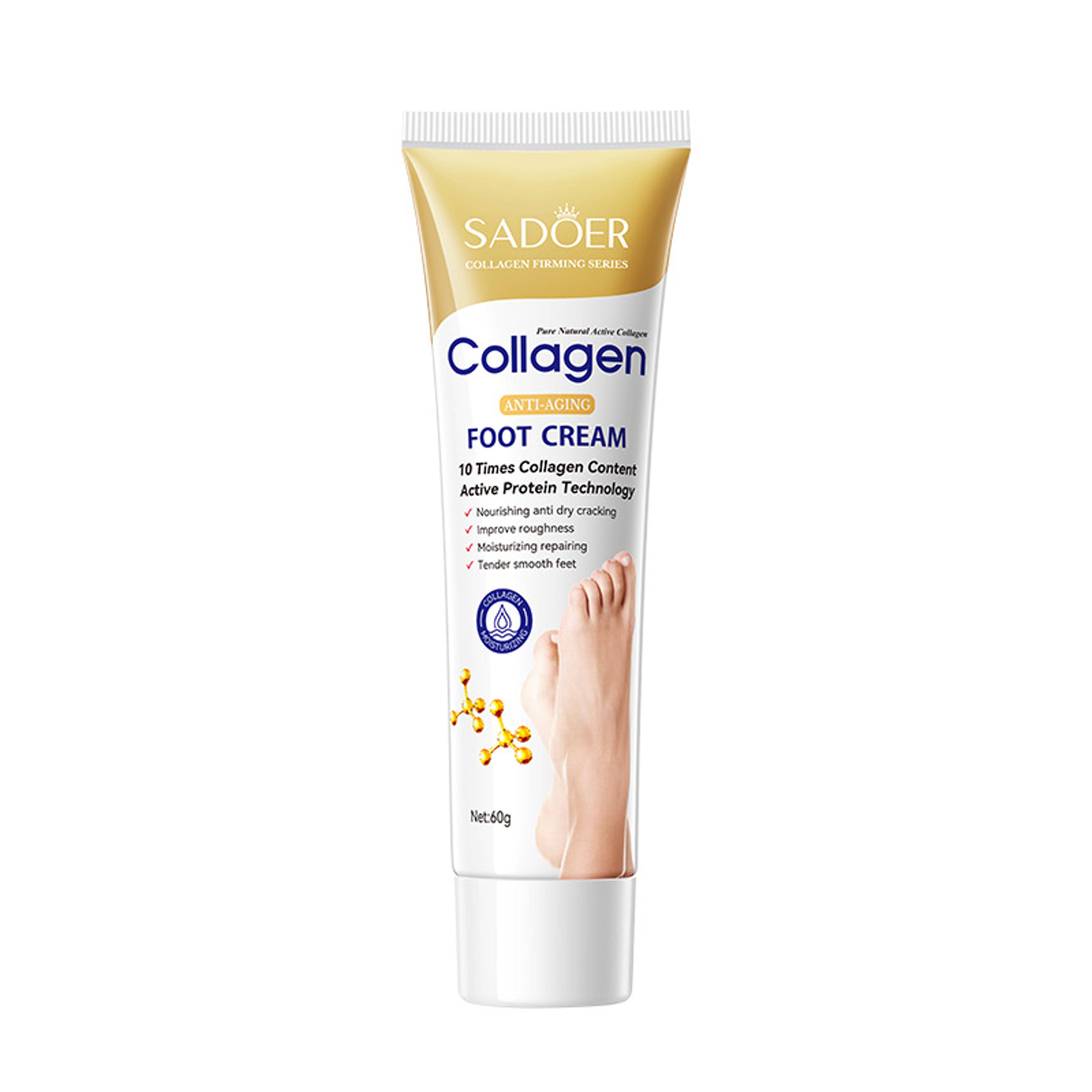 collagen foot cream, firming nourishing feet creams, moisturizing hydrating feet skincare, repairing foot skin care