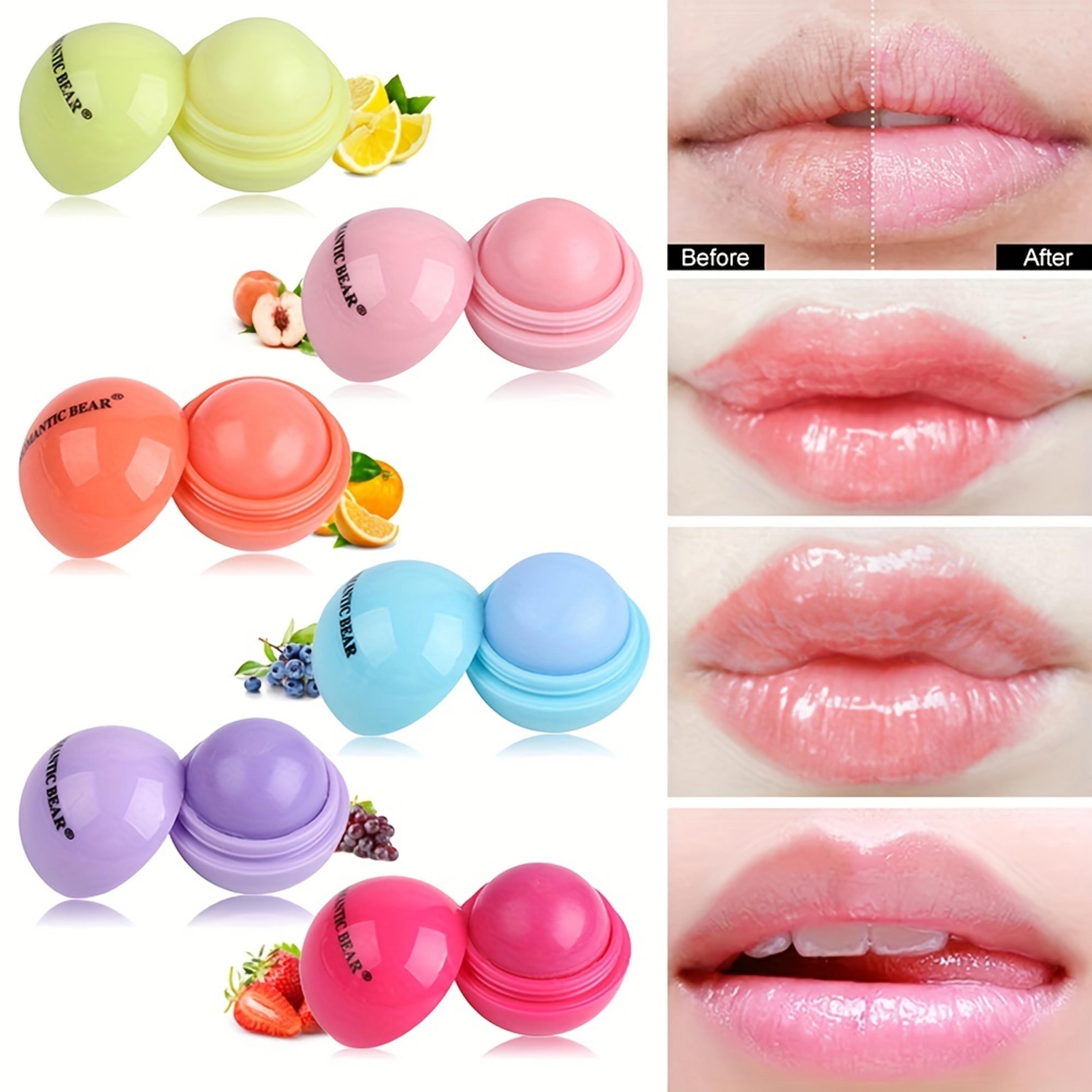 cute ball shaped lip plumper, long-lasting lip balm, hydrating soothing lip plumper, non-stick cup for frost cracking