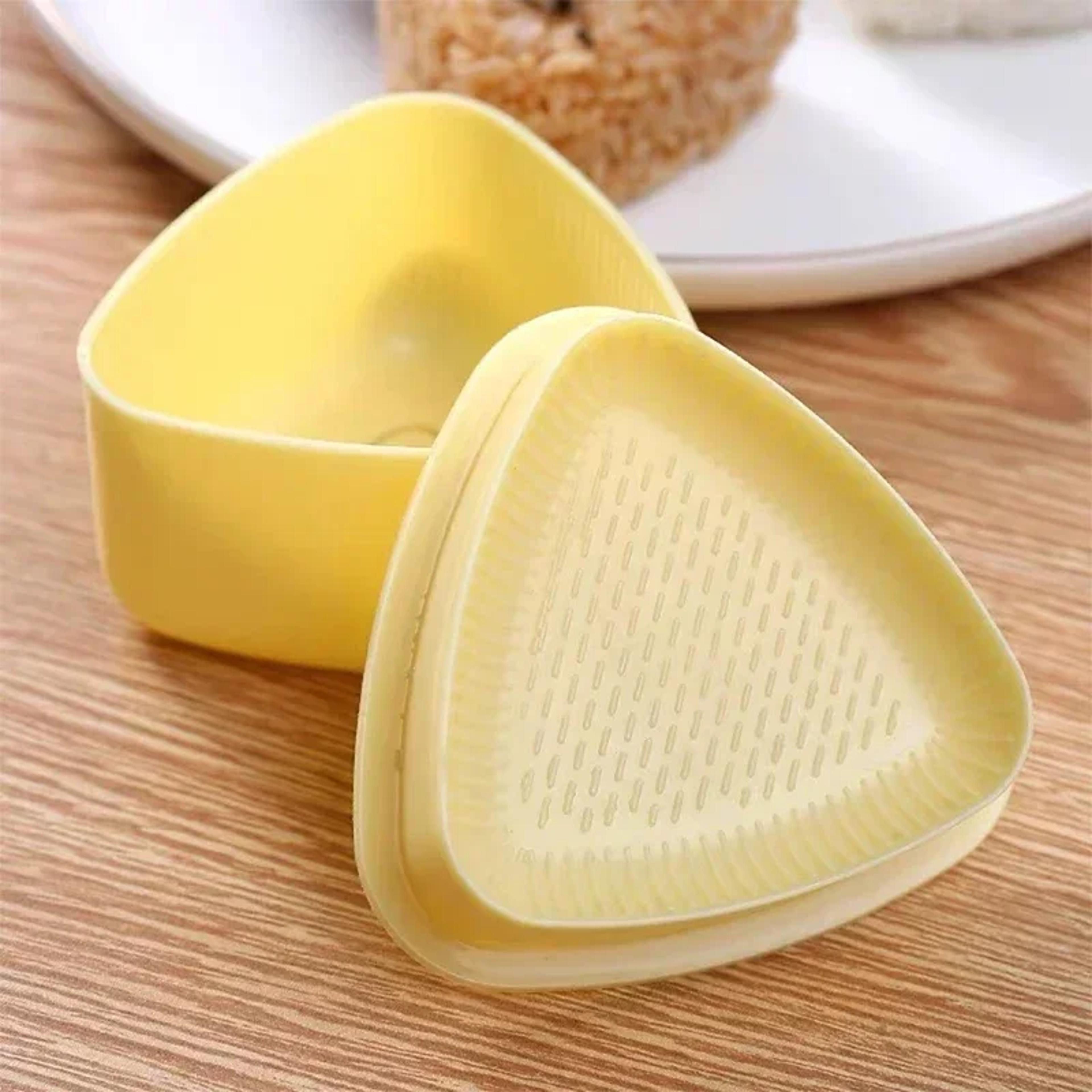 triangles sushi mold, onion rice ball food press, bento kitchen gadget set, onigiri maker frame kit, dining tools