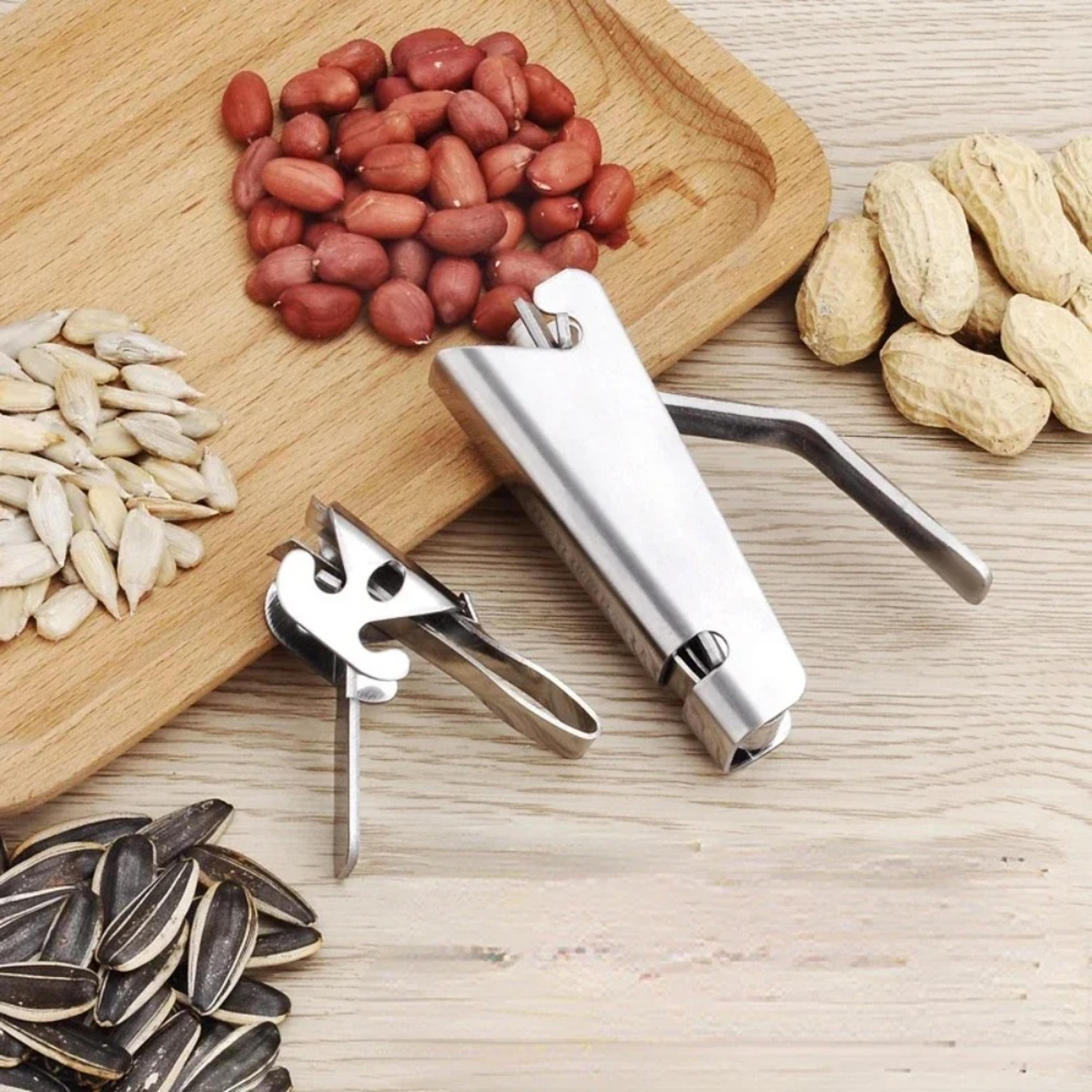 stainless steel melon seeds sheller, nuts opener, plier clamp, pistachio walnut pine opener, sunflower seeds peeler