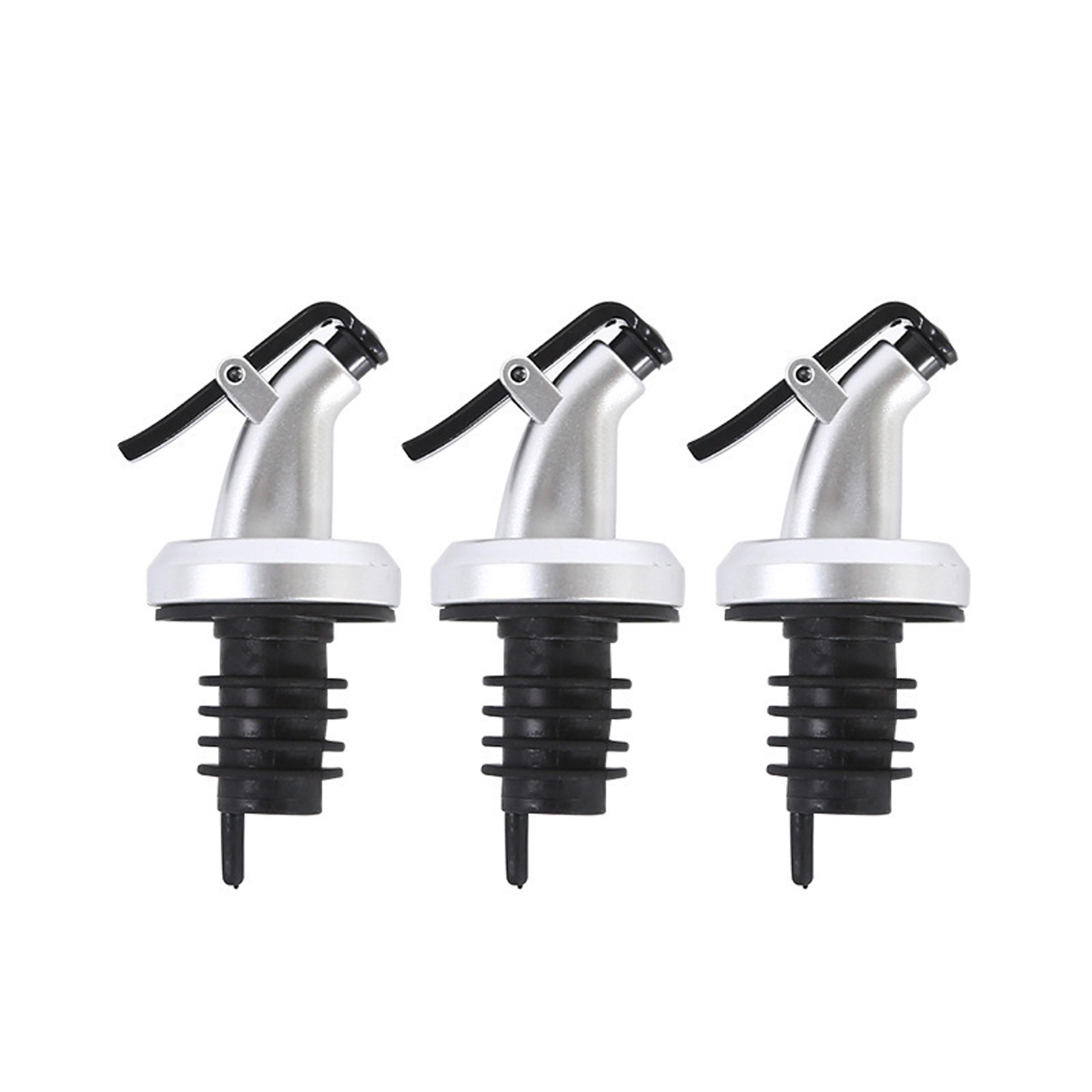 silver household kitchen seasoning bottles, soy sauce vinegar bottles, mouth stoppers, no oil leakage, oil hanging tools