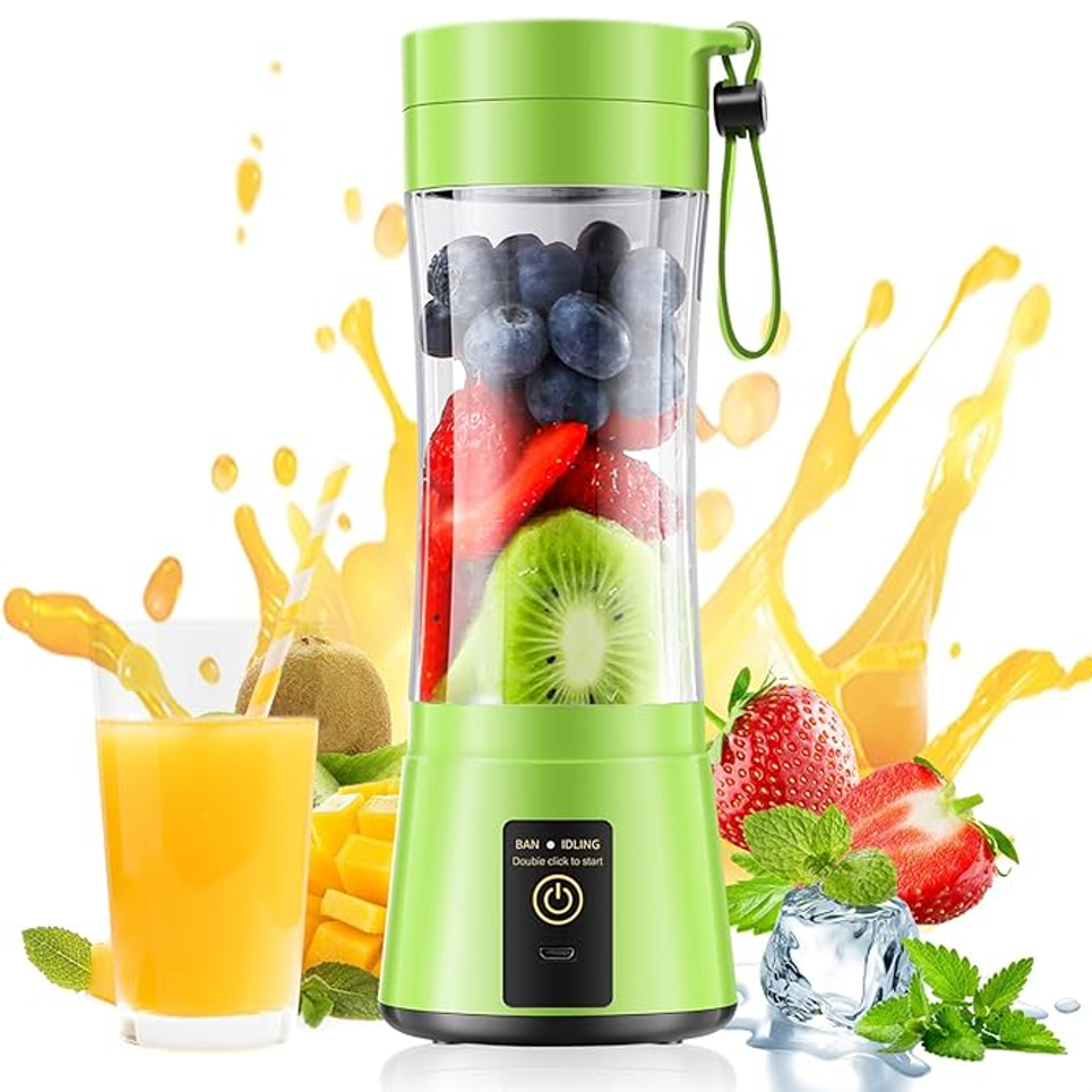 portable juicer fruit smoothie electric blender, mini juice cup, usb charging blender for travel and fitness use