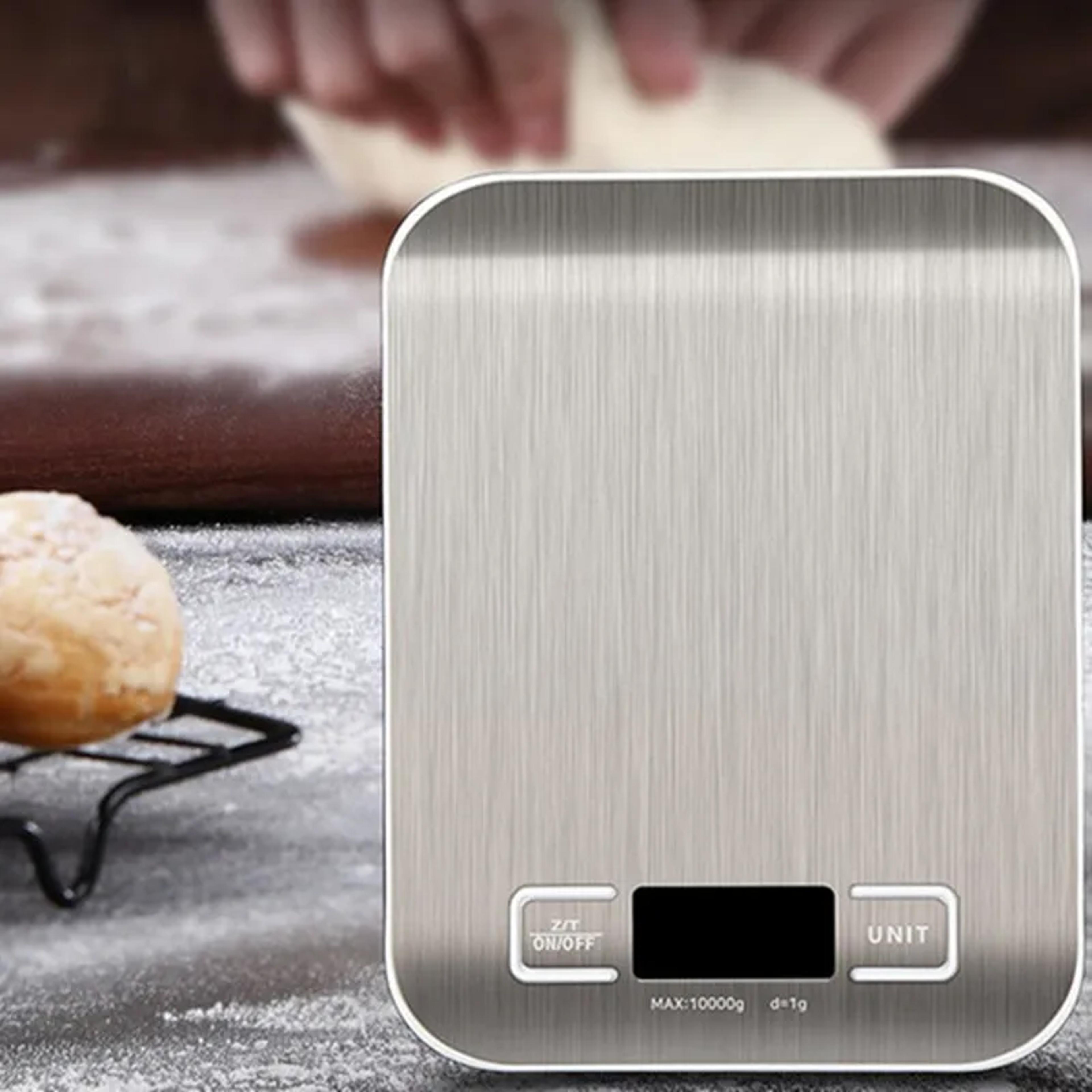 digital kitchen scale lcd display stainless steel, electronic scales for home, jewelry, food, snacks, weighing, baking