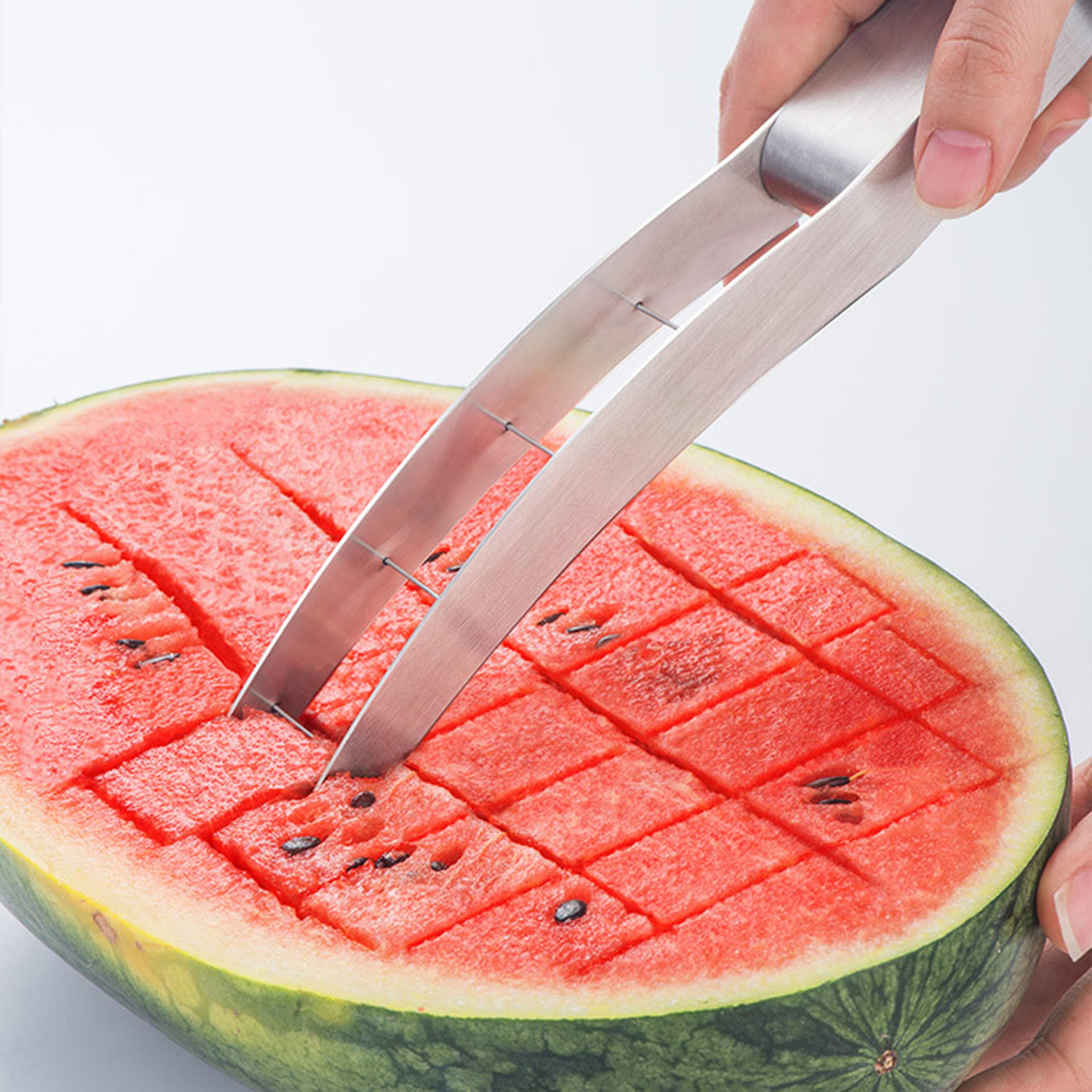 stainless steel watermelon cube cutter & fruit slicer tool