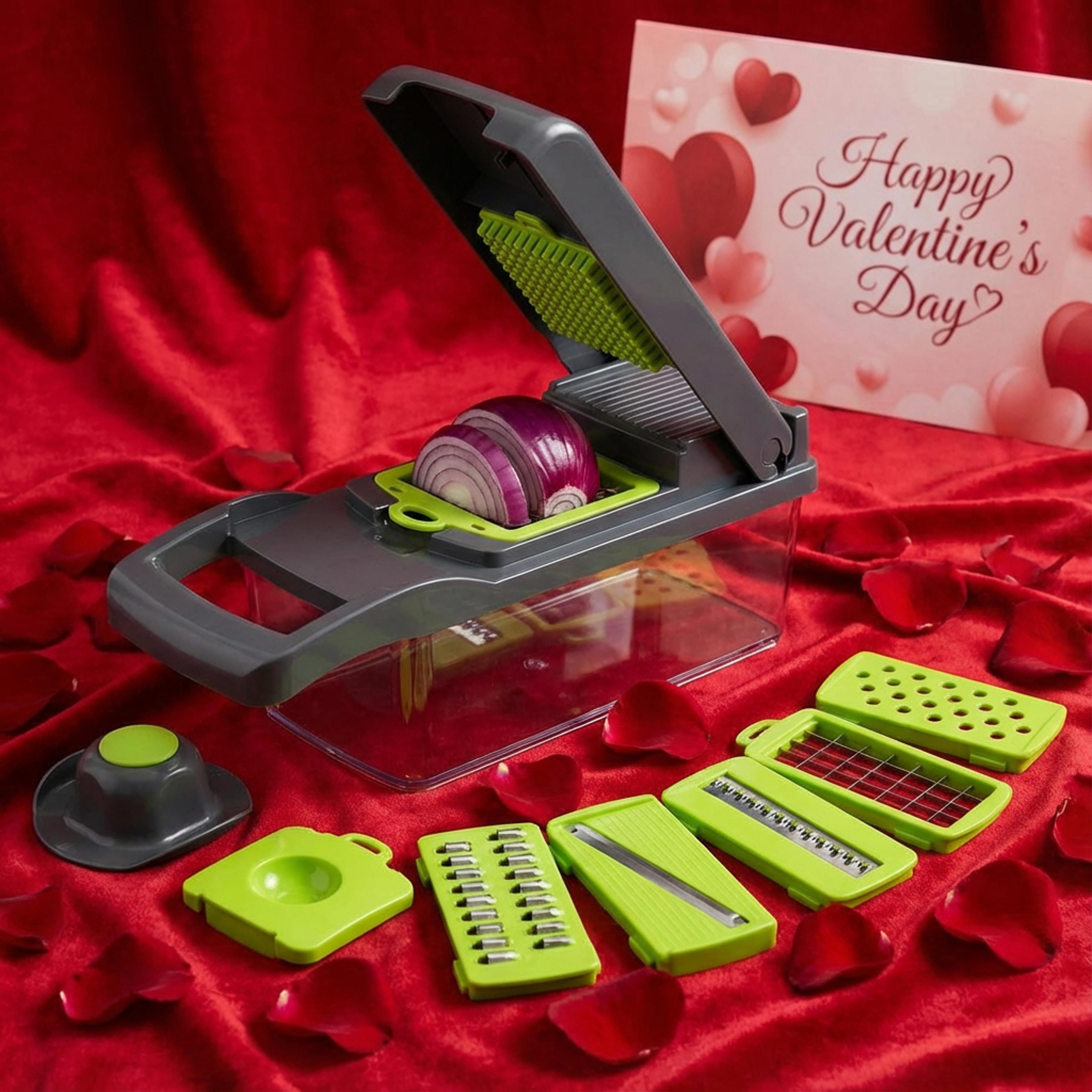 pro vegetable cutter & food chopper for fast, finger-safe meal prep