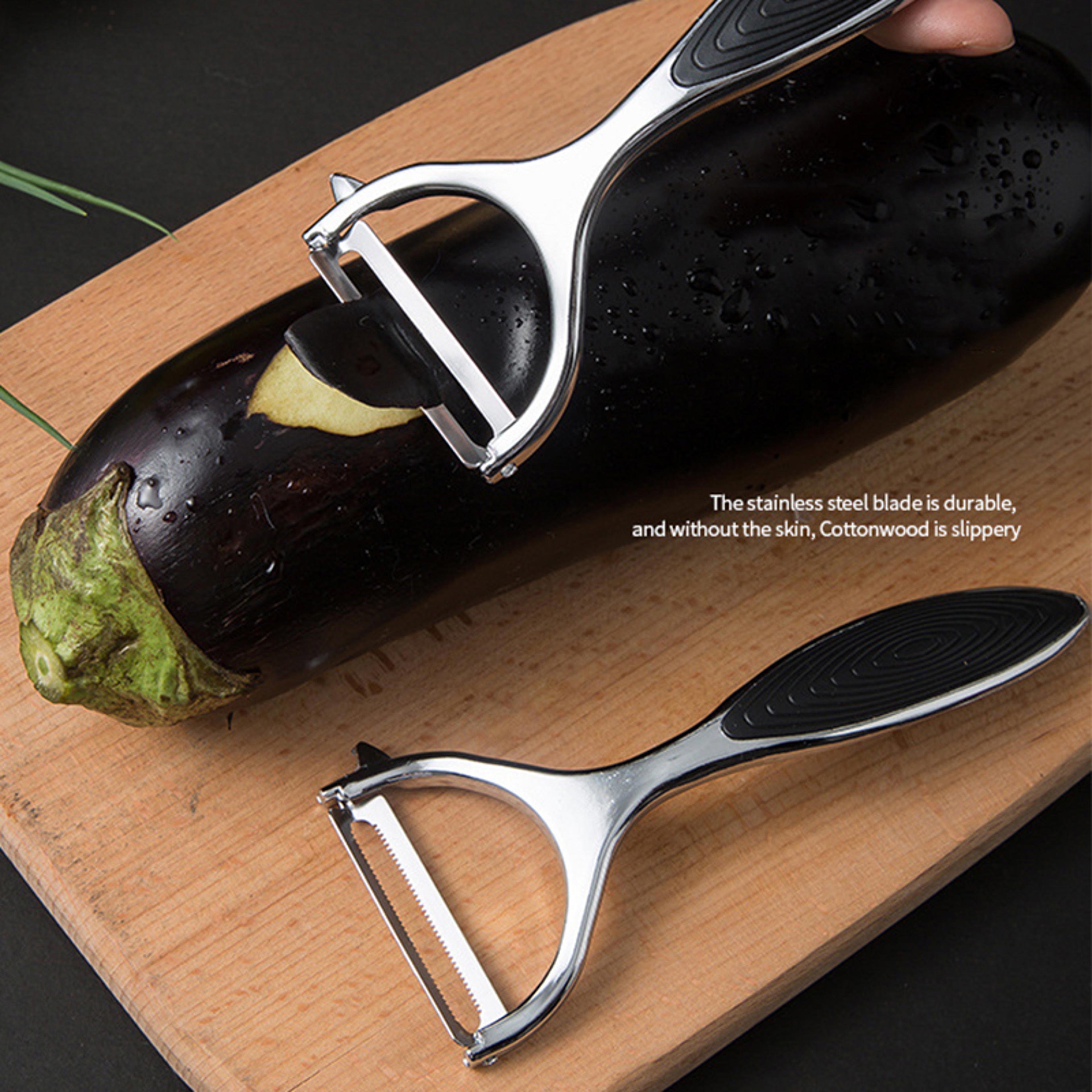 stainless steel multi function vegetable peeler & julienne cutter for fruits and salads