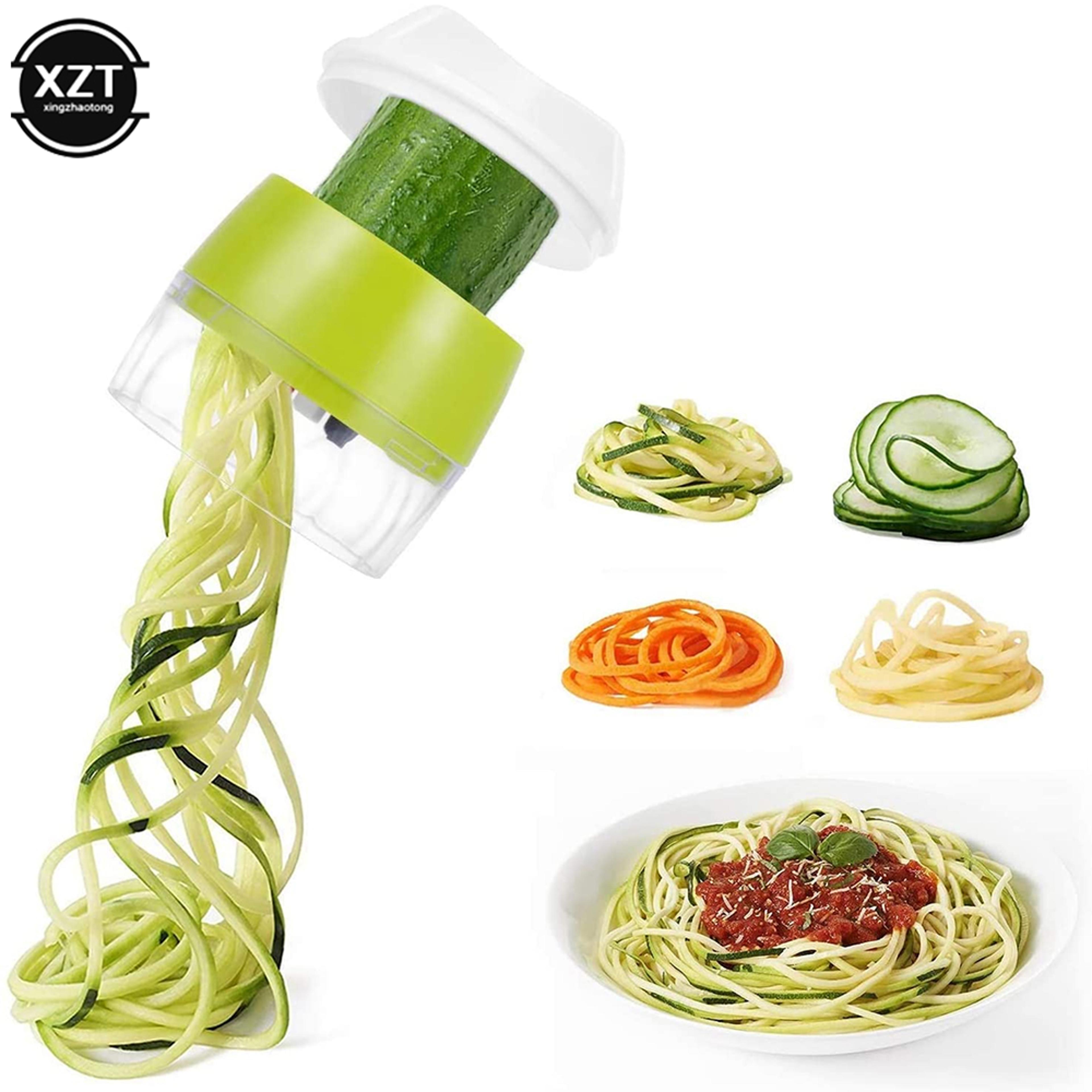 freshtwist handheld vegetable spiralizer & zoodle maker for healthy pasta creations