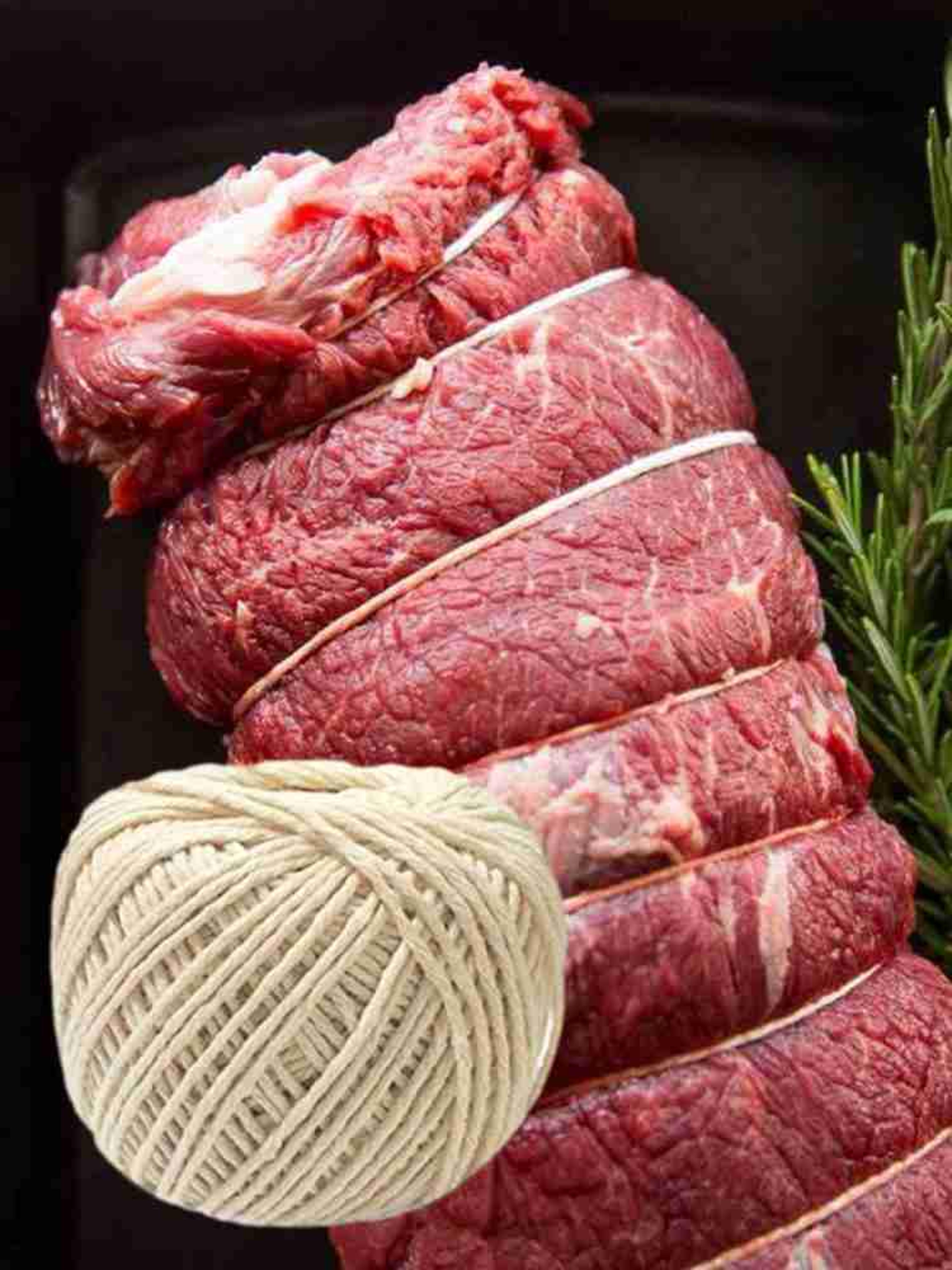twine & kitchen string cotton cooking thread for trussing roasting & bbq