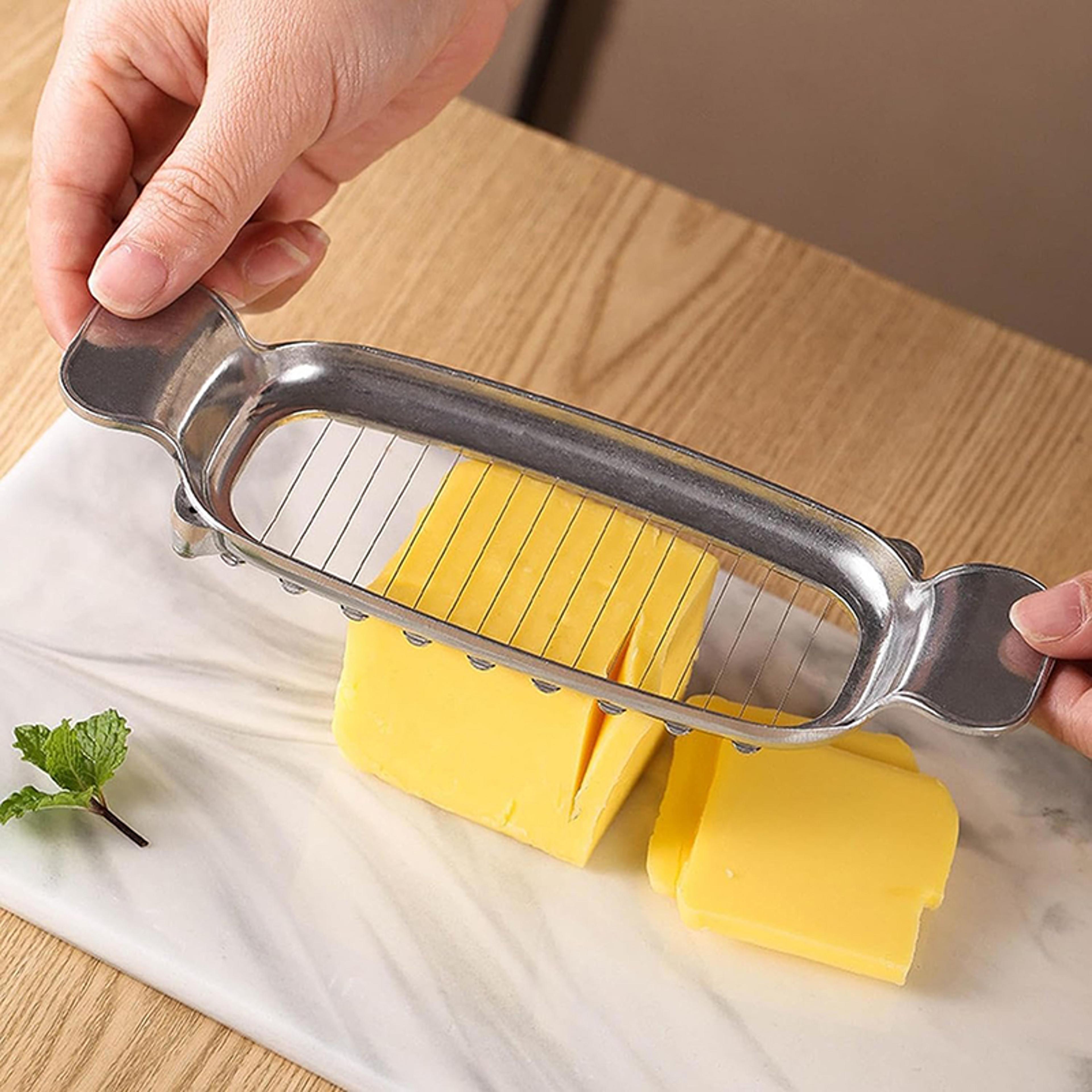 aluminium butter & cheese cutter multifunctional butter slicer & cheese cutter with wire for even kitchen slicing
