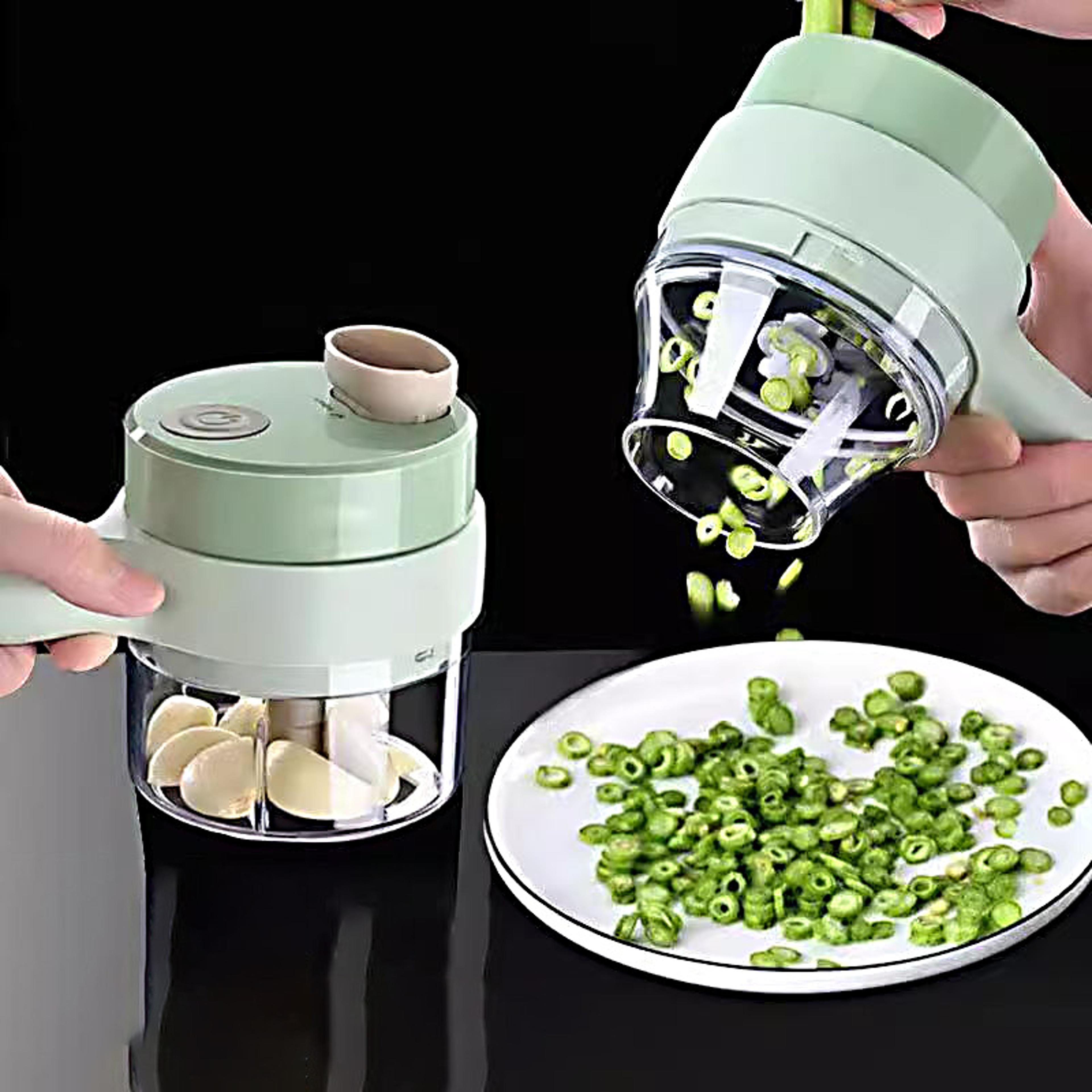wireless electric garlic & vegetable chopper usb rechargeable mini food cutter