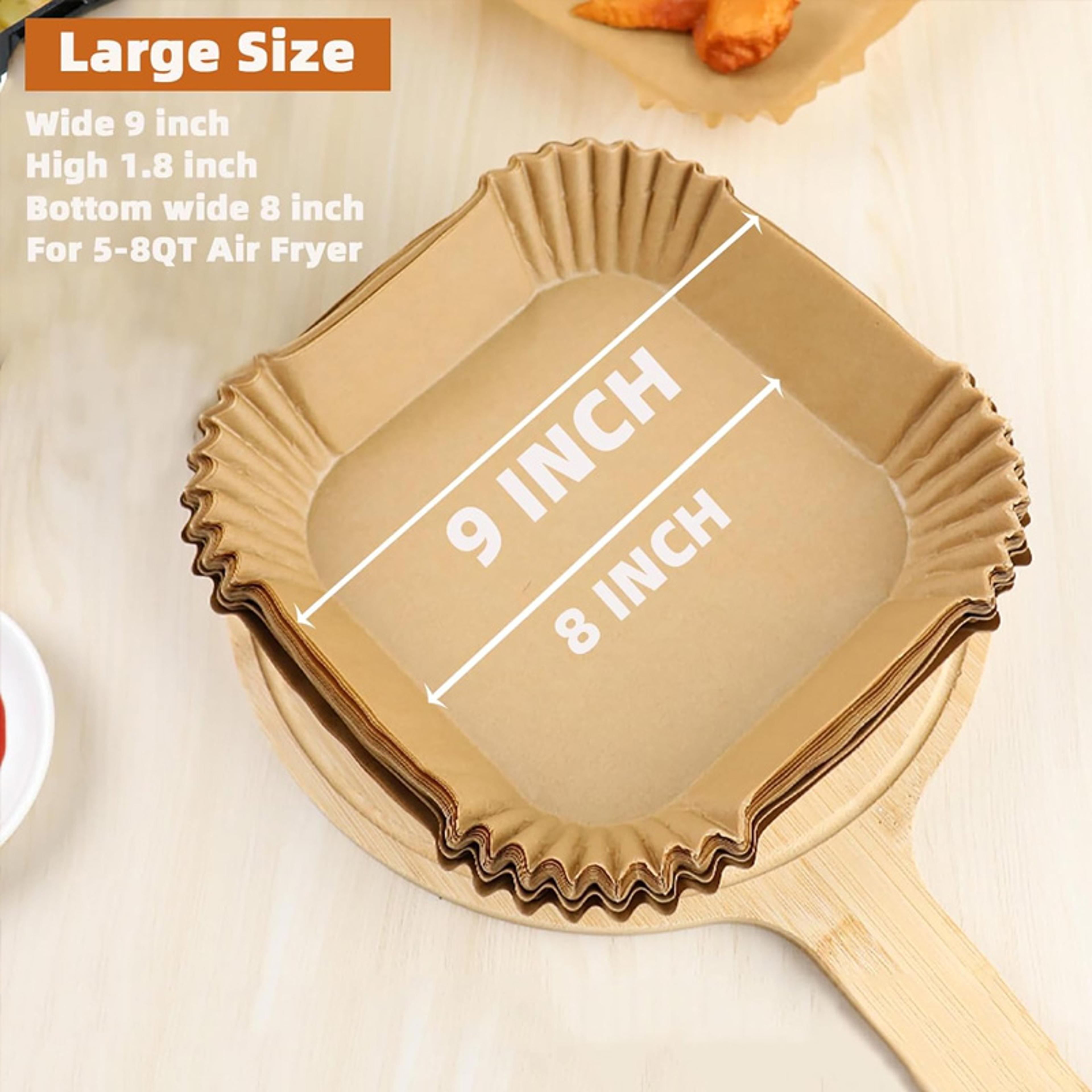 20cm air fryer parchment liners 50 precut non stick disposable sheets