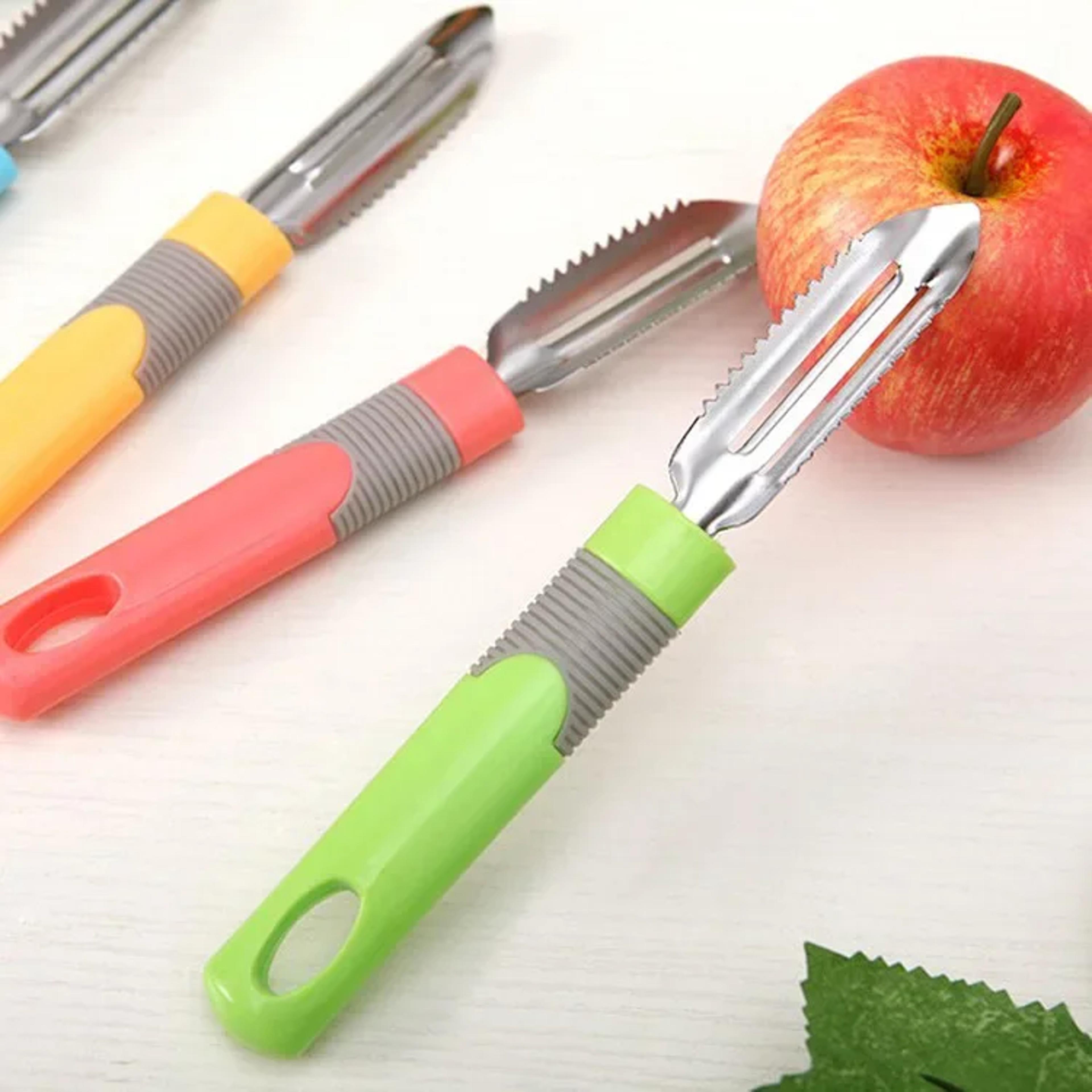 stainless steel swivel vegetable peeler & fruit zester