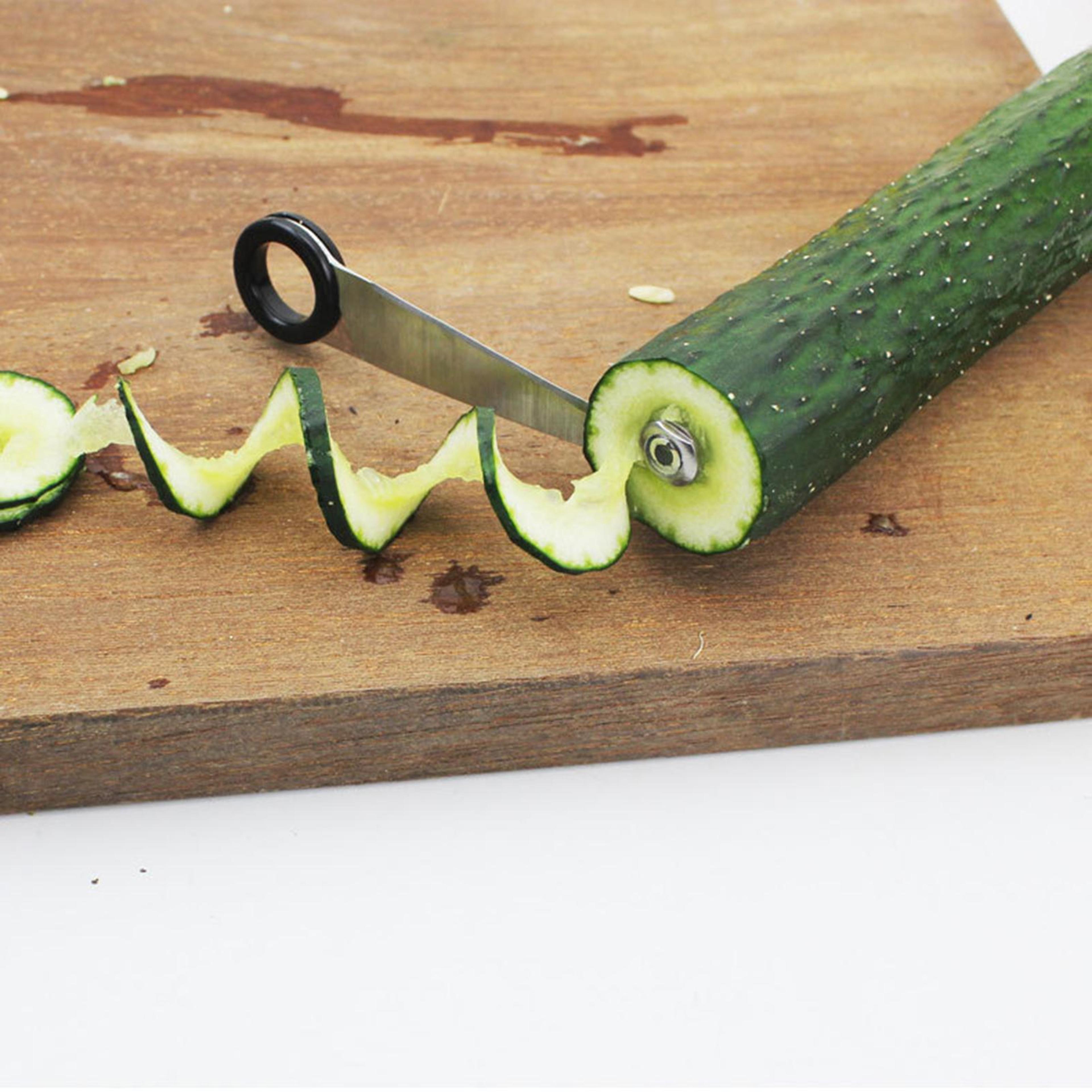 precision twist vegetable spiralizer stainless steel cucumber carrot potato cutter