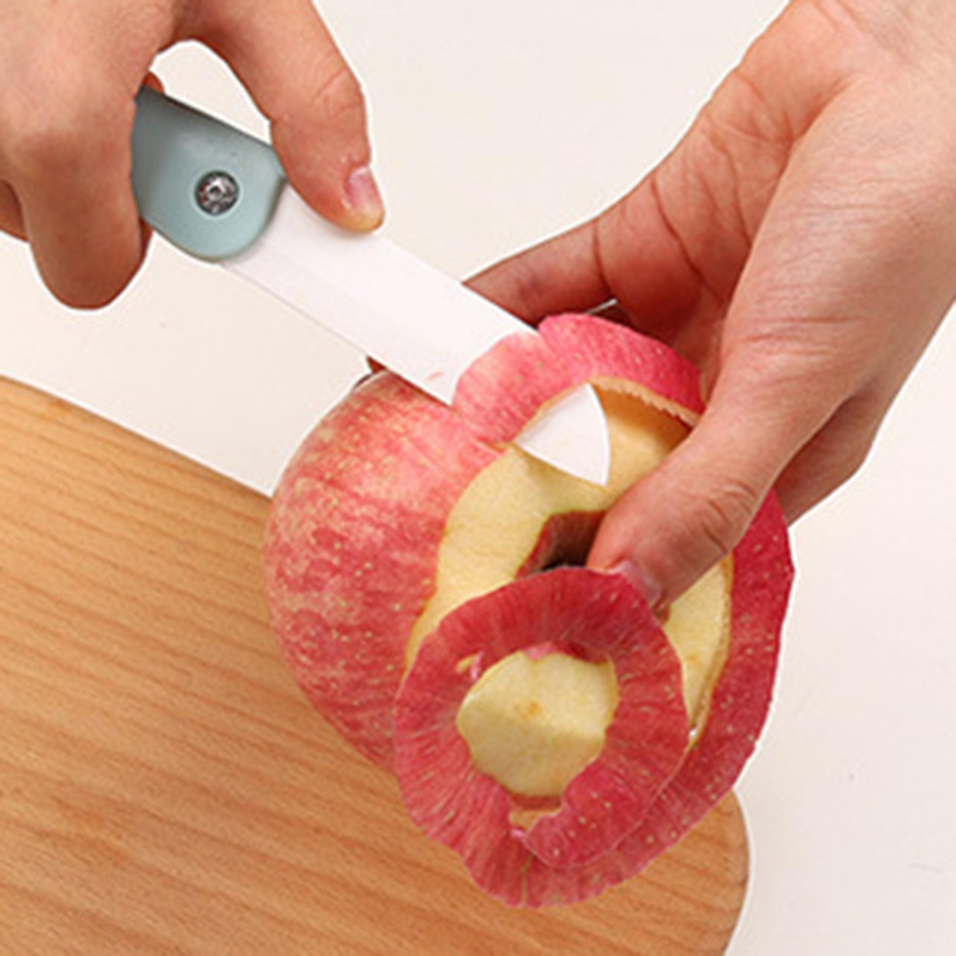 portable folding ceramic paring knife for fruit peeling and everyday kitchen prep