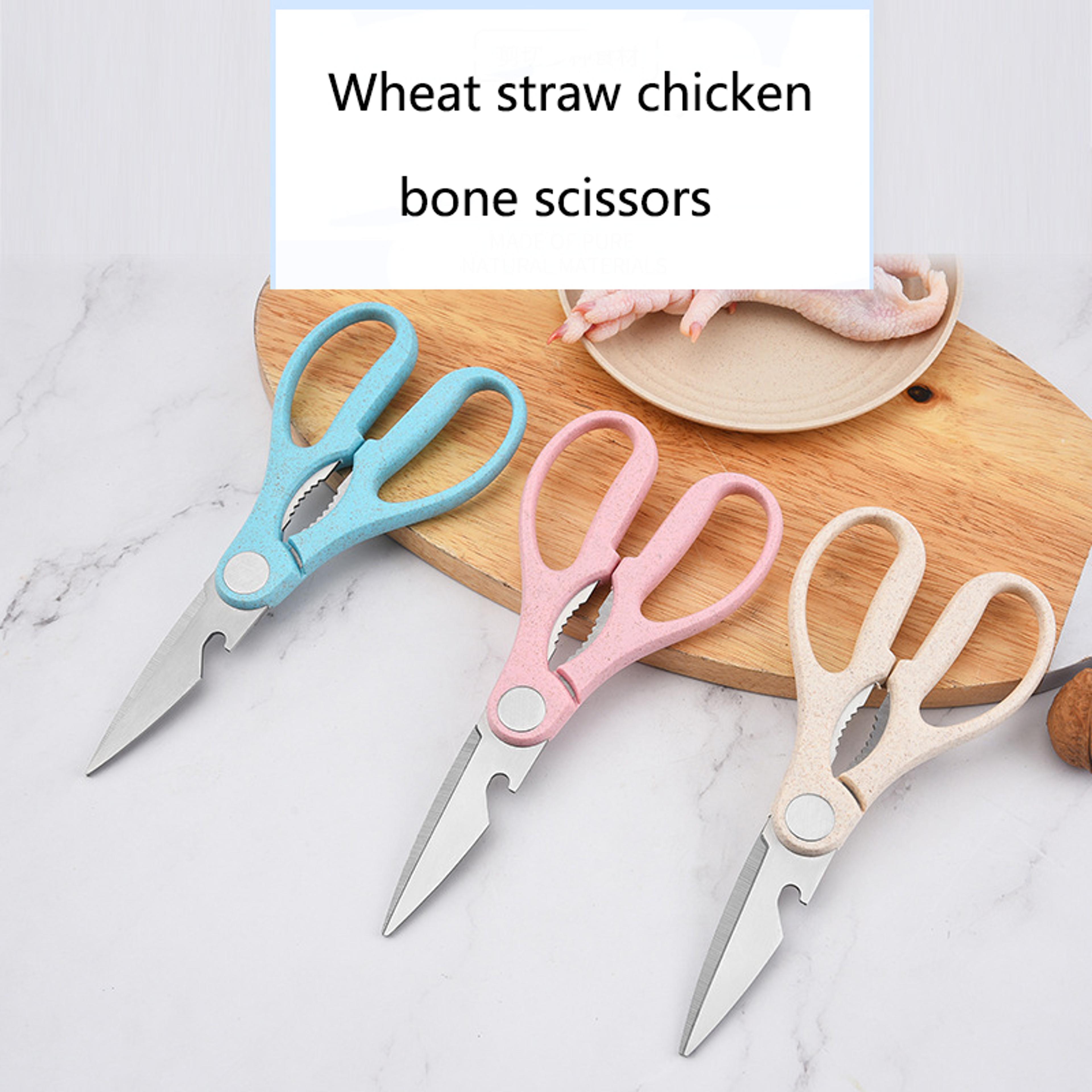 heavy duty kitchen shears stainless steel chicken bone & bbq scissors