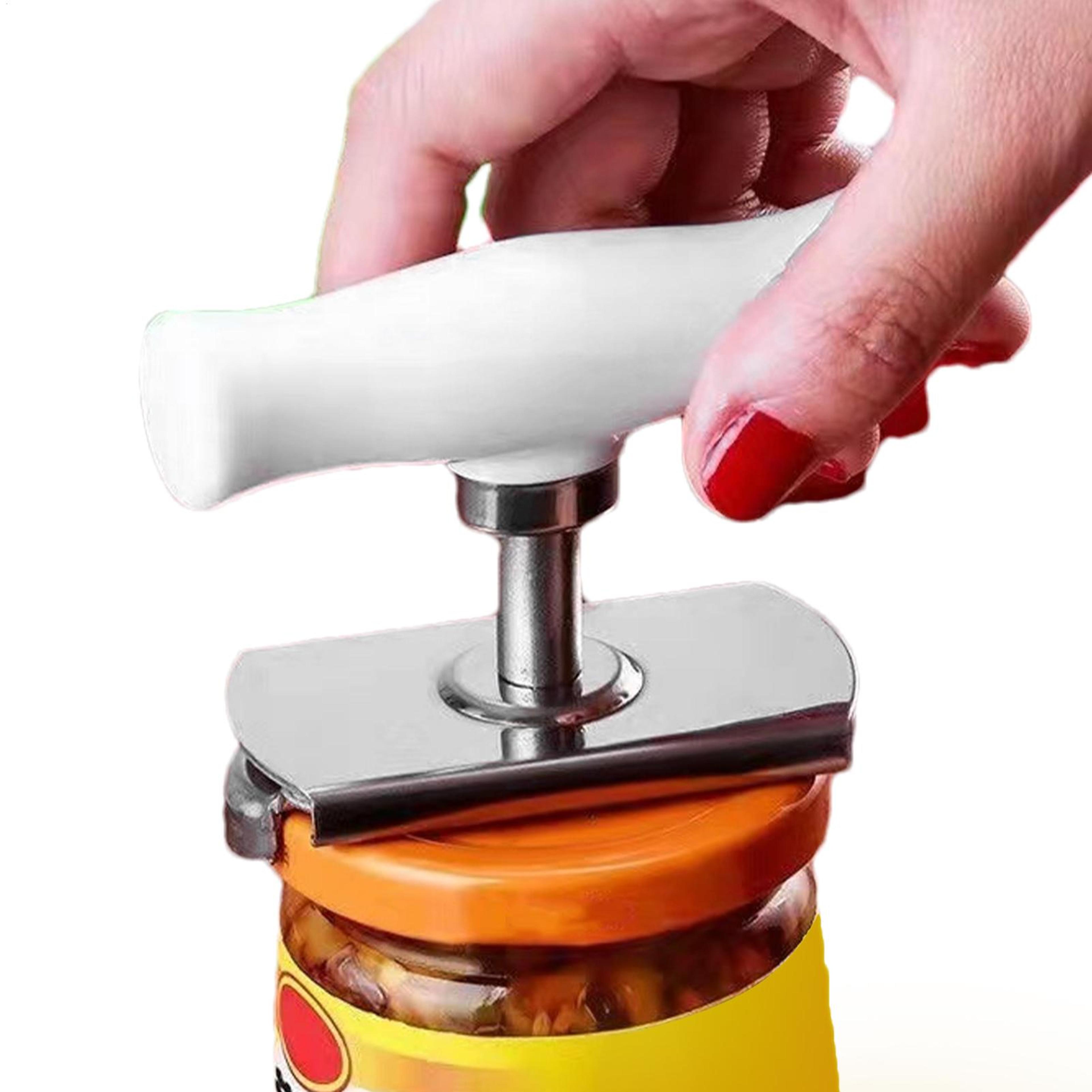 adjustable stainless steel jar & bottle cap opener multi function kitchen tool