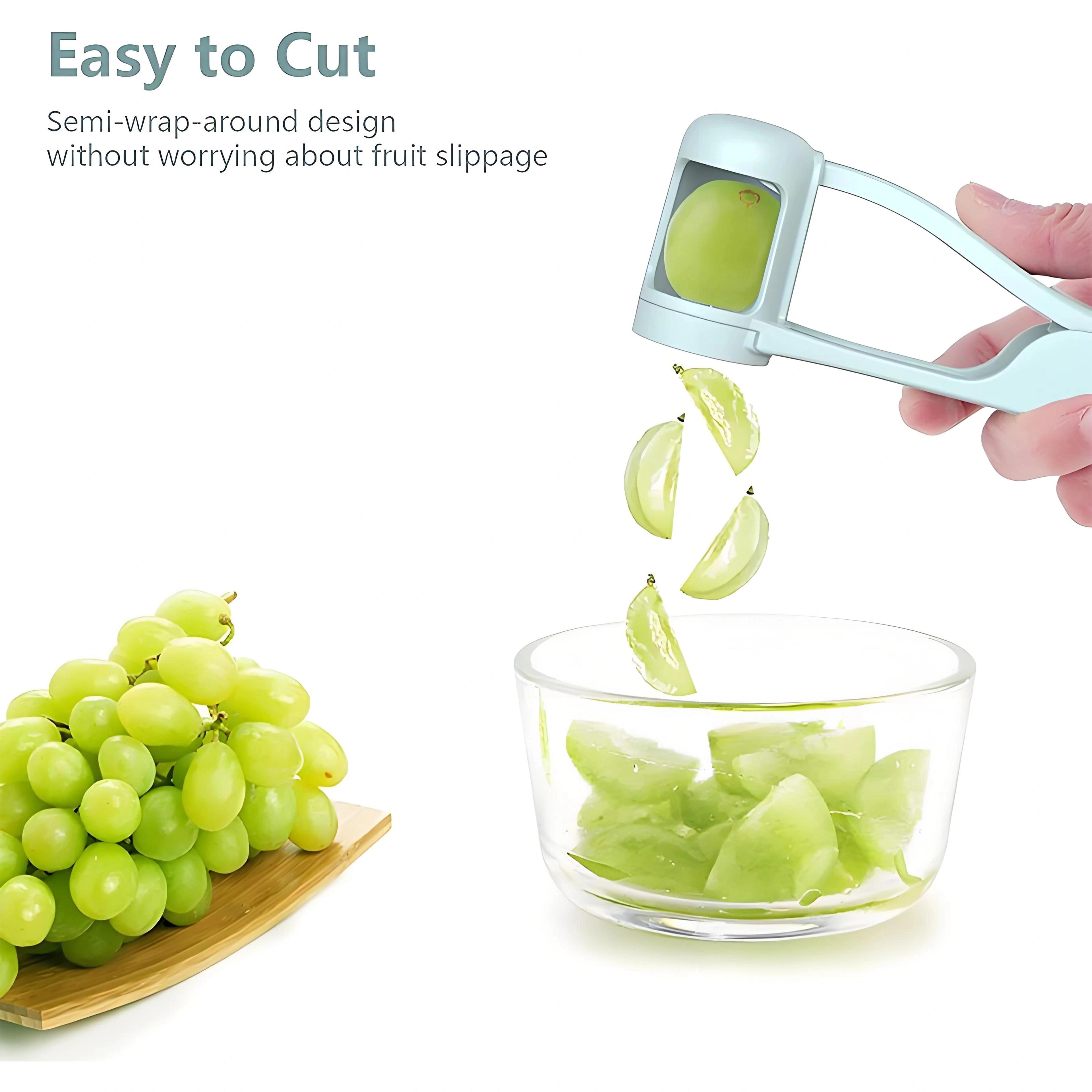safe tomato slicer cutter & grape cutter for kids kitchen tool