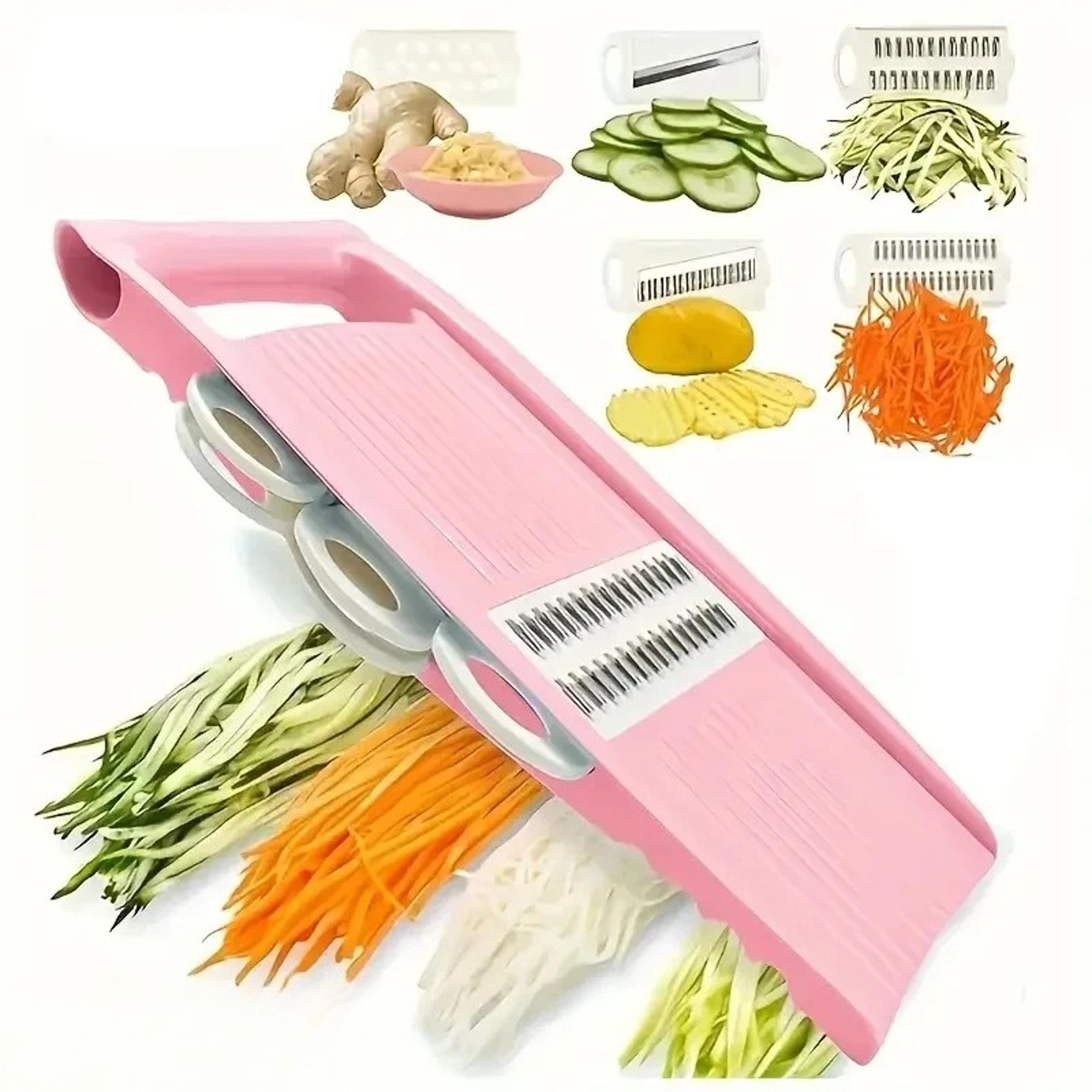 adjustable mandoline slicer & vegetable chopper for fast kitchen prep