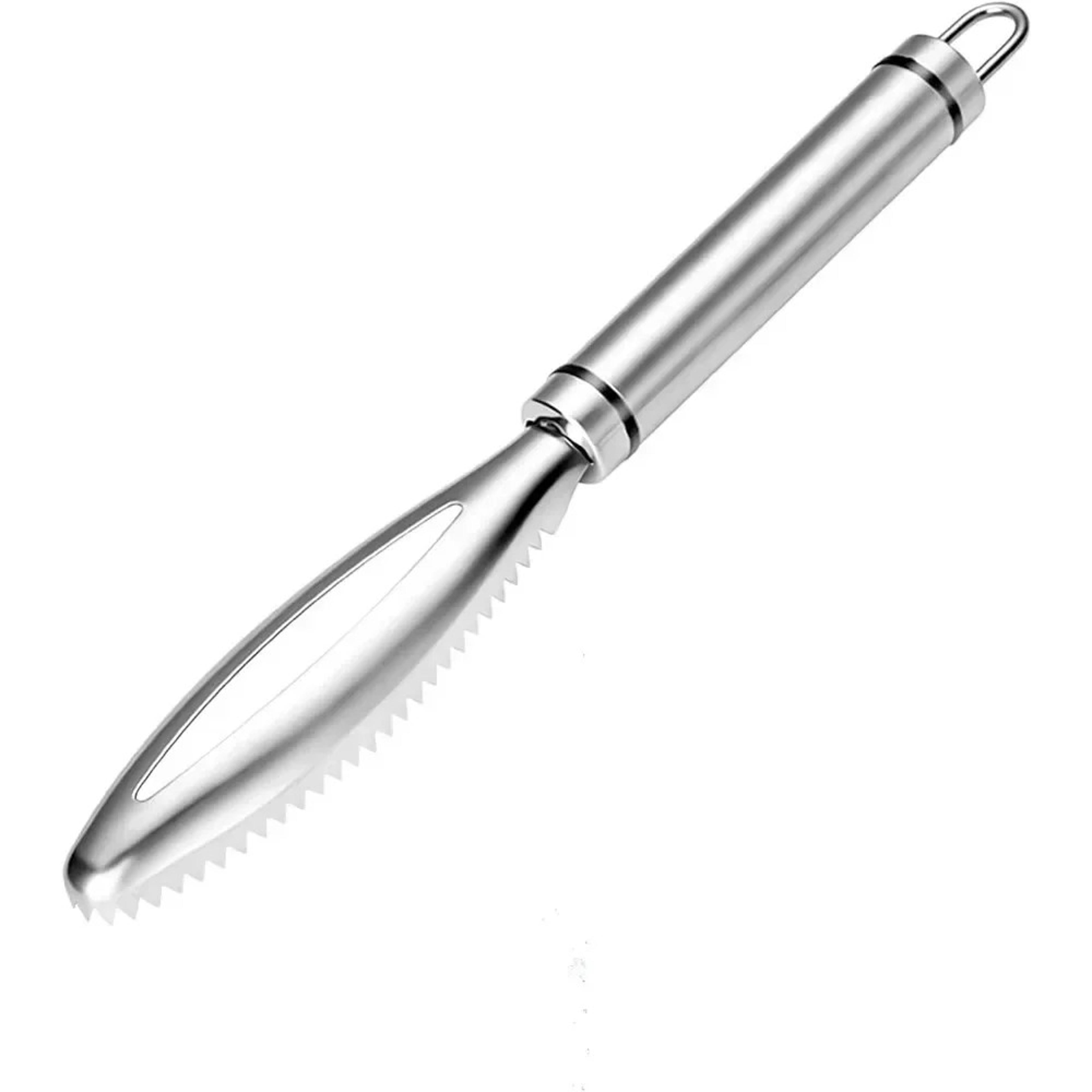 steel fish scaler & bone tweezer set fast fish cleaning tool