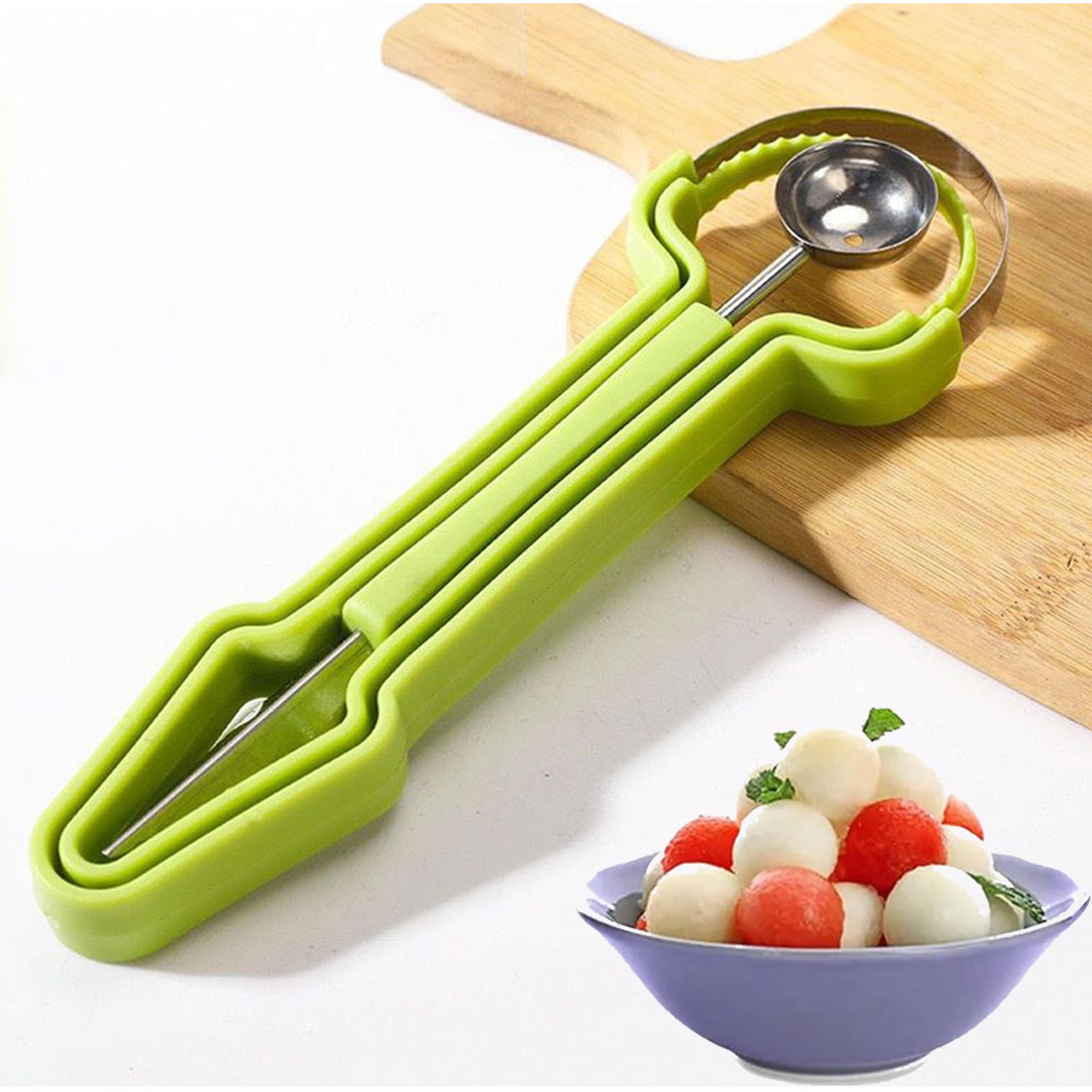 stainless steel melon baller fruit scooper set for watermelon and fruit carving
