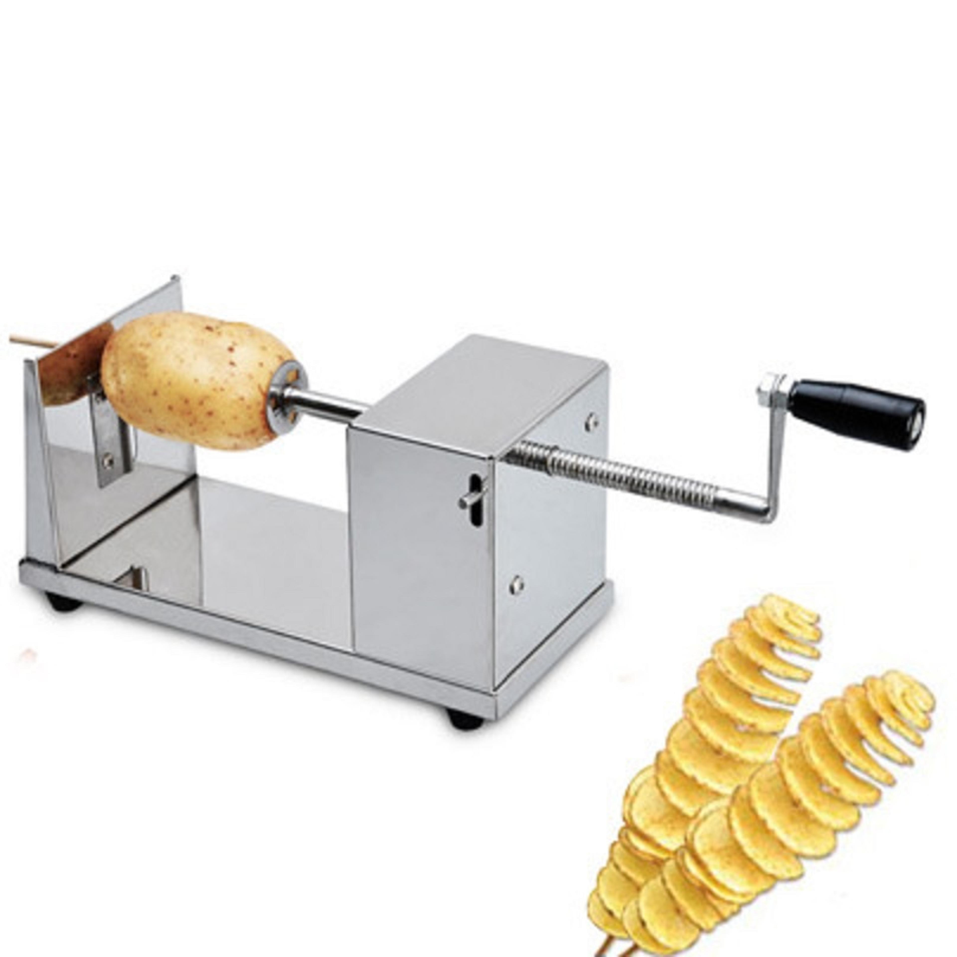 steel manual tornado potato cutter spiral potato slicer for crispy twisted chips