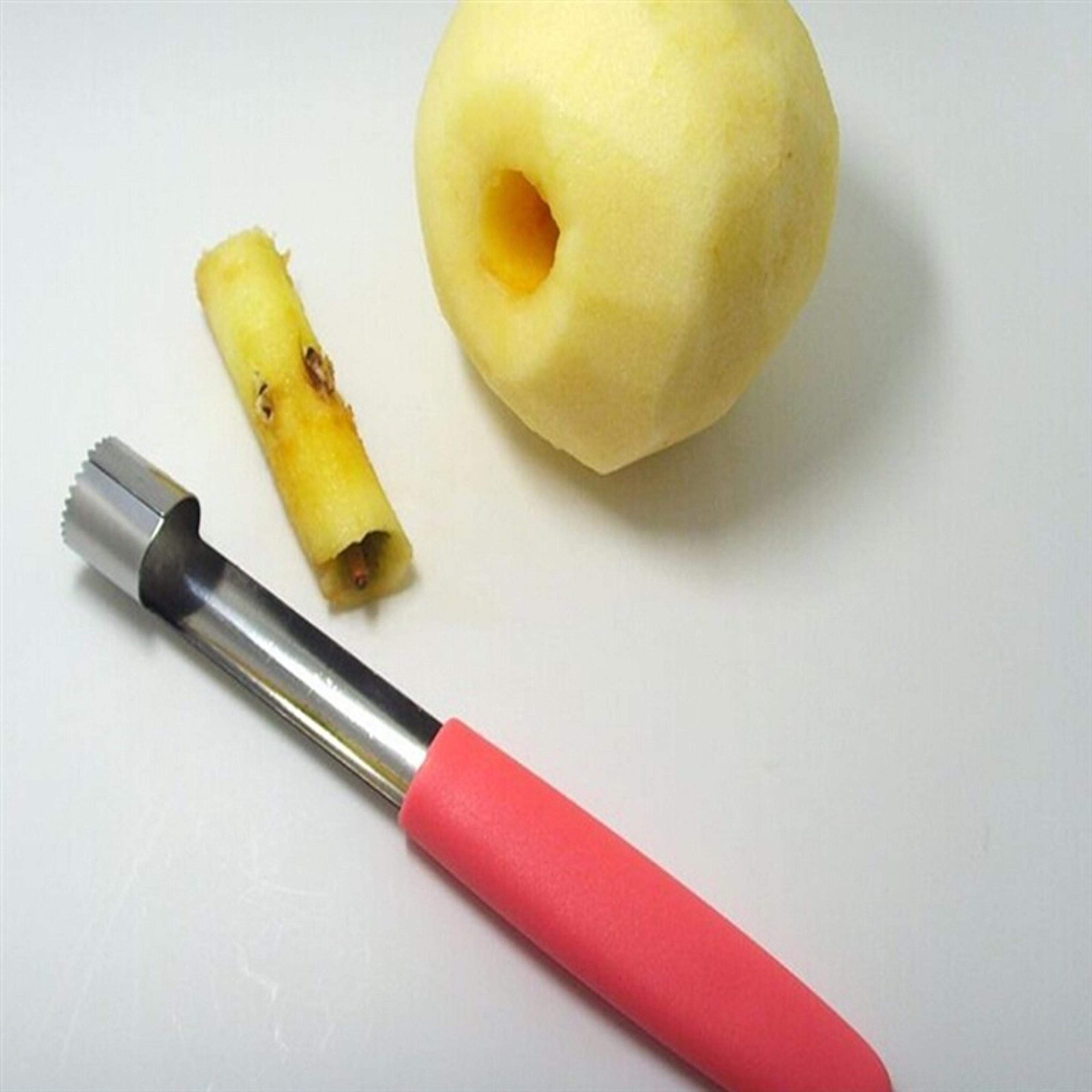 stainless steel apple corer & seed remover kitchen tool – easy fruit coring gadget