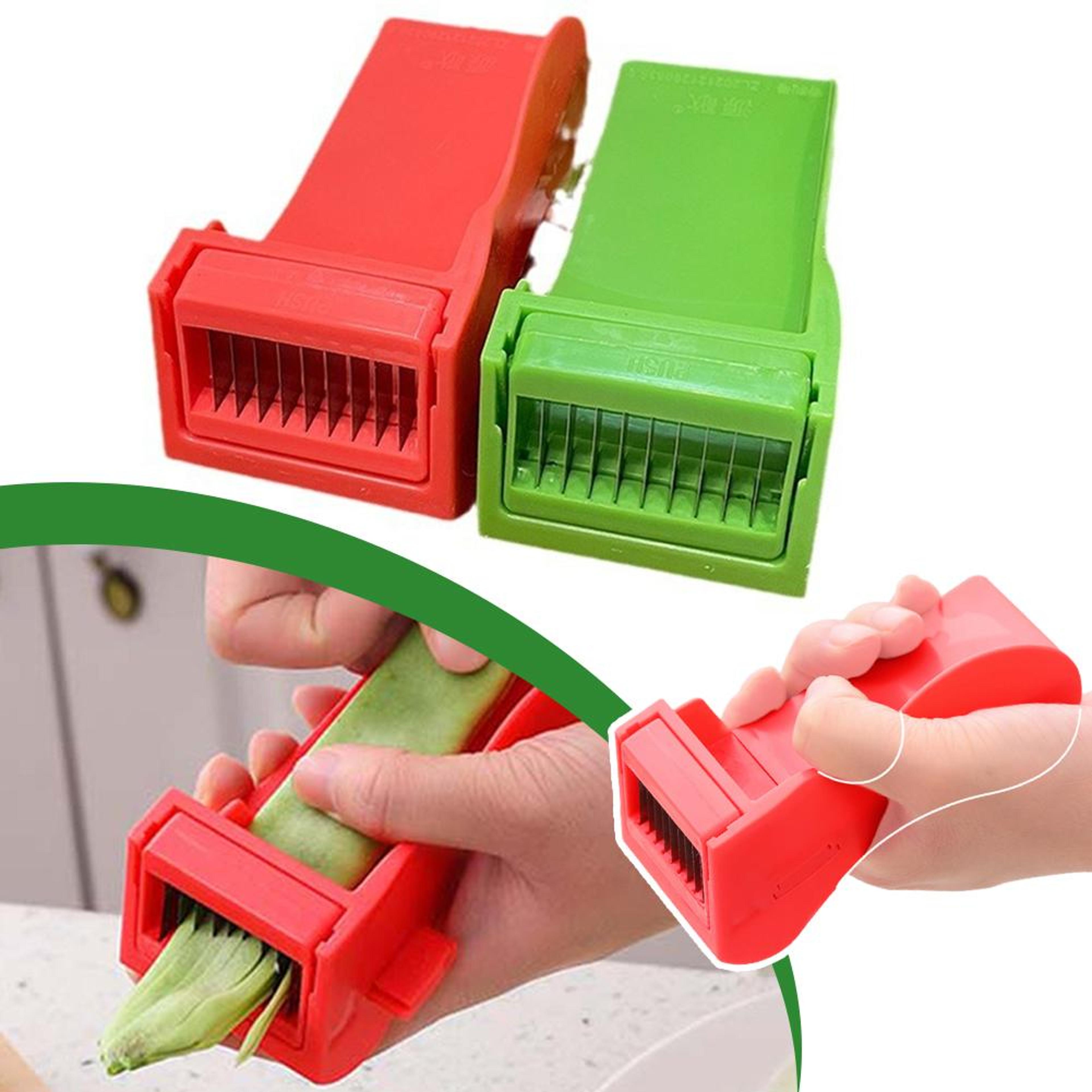 green bean slicer & vegetable peeler manual bean string remover kitchen cutter tool