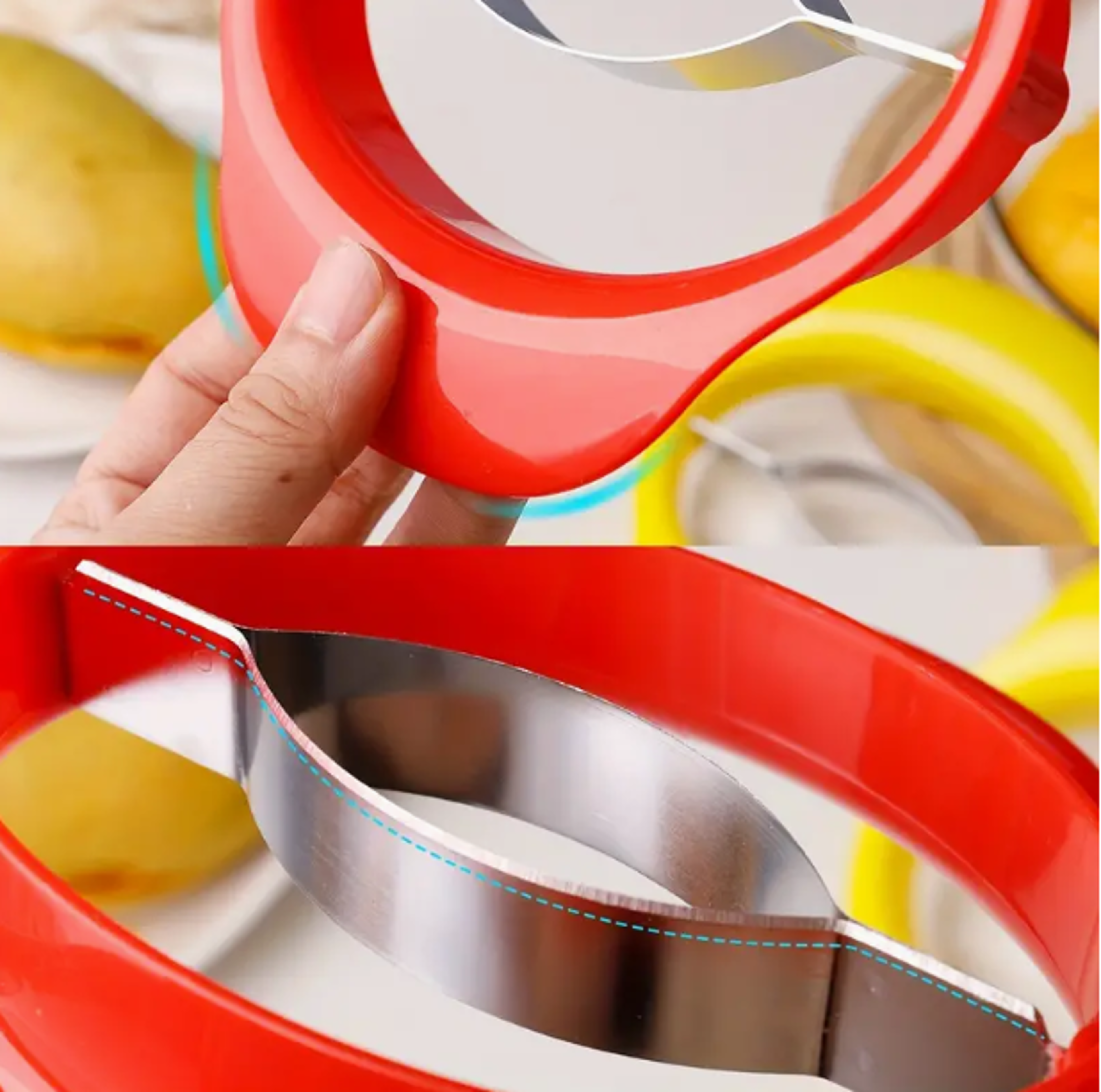 stainless steel mango slicer & corer knife for fast peeling, pitting & slicing