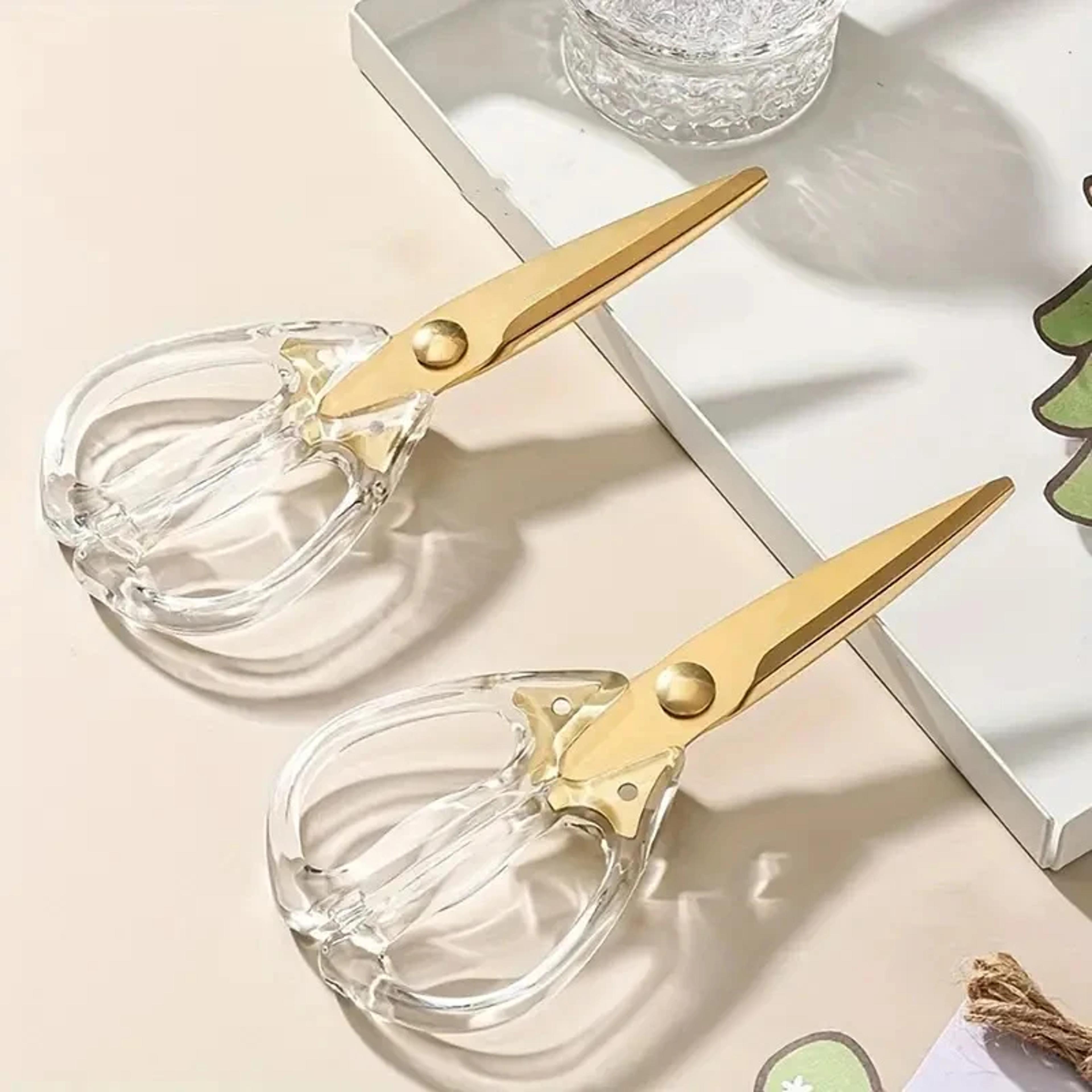 transparent handle kitchen scissors heavy duty stainless steel meat & vegetable shears for kitchen use